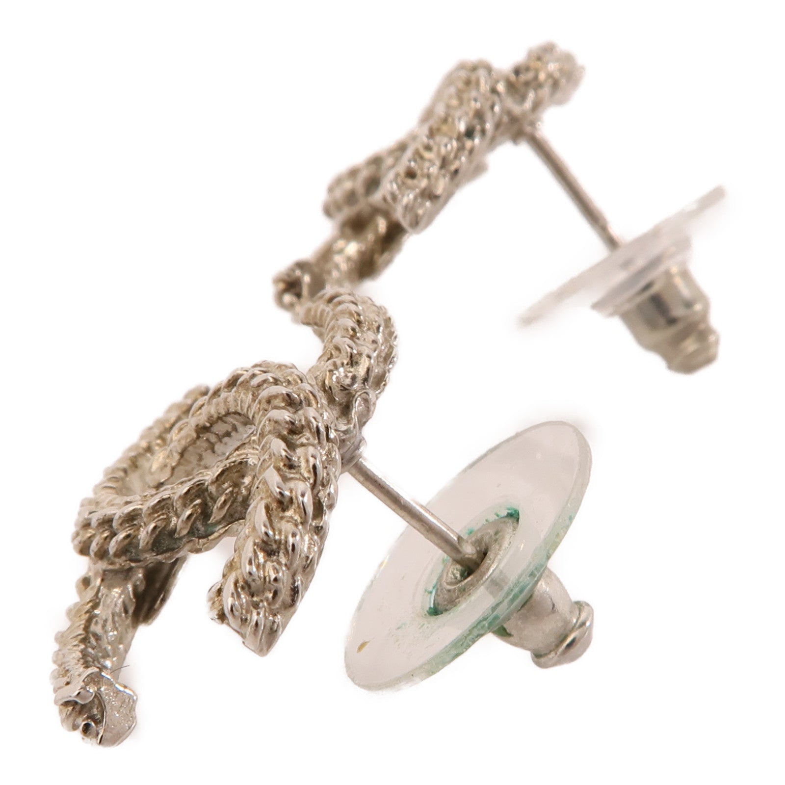 CHANEL 金屬Earrings耳環銀色