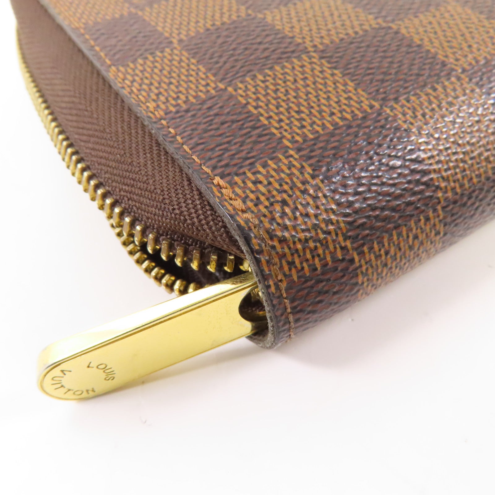 LOUIS VUITTON Damier Zippy Organizer金扣長錢包