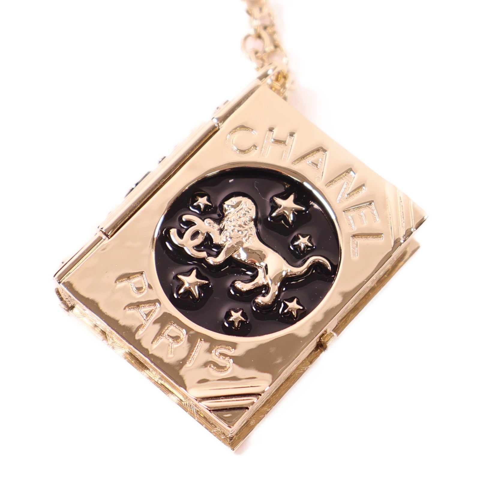 CHANEL 金屬Necklace項鍊金色/黑色