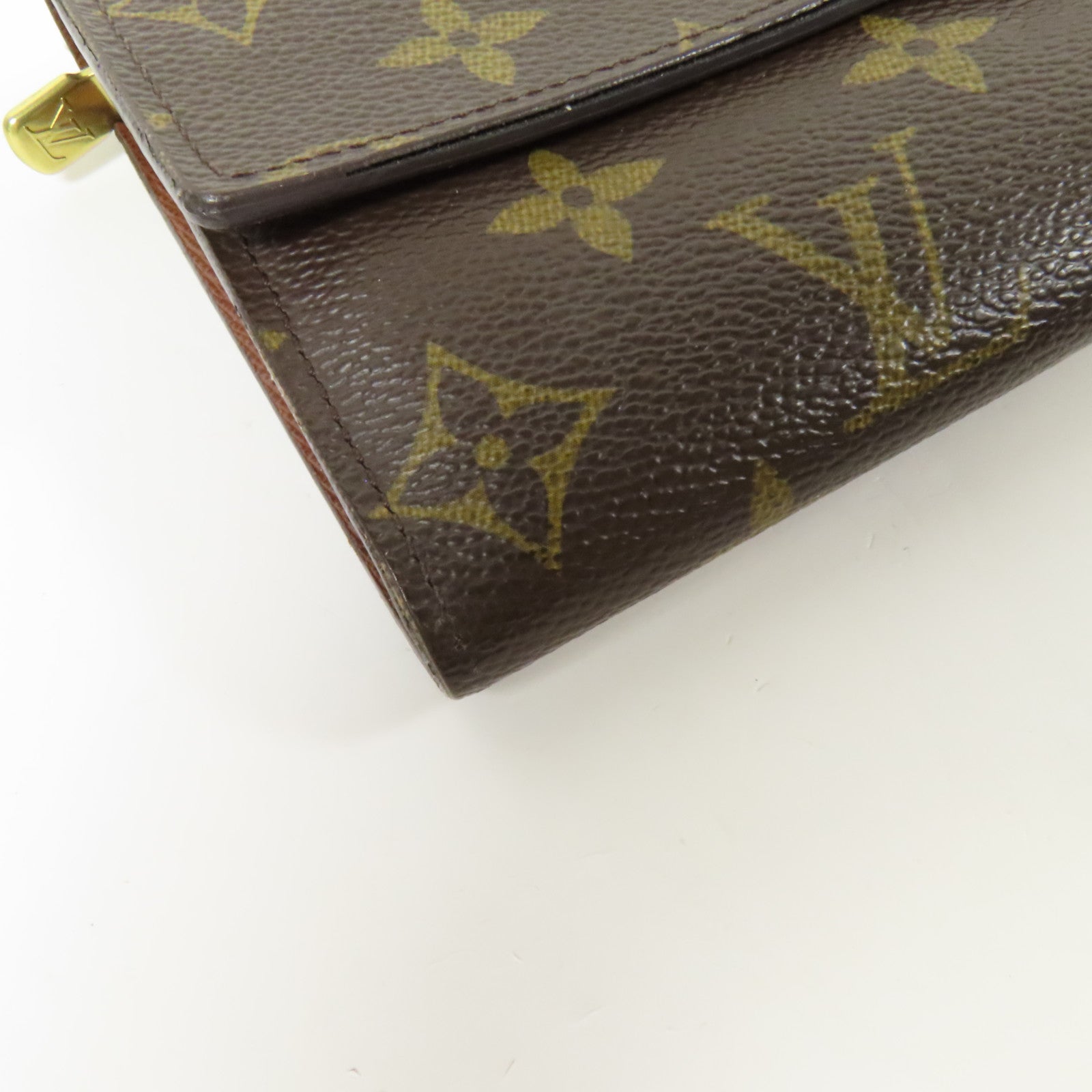 LOUIS VUITTON Monogram Long Wallet金扣長錢包
