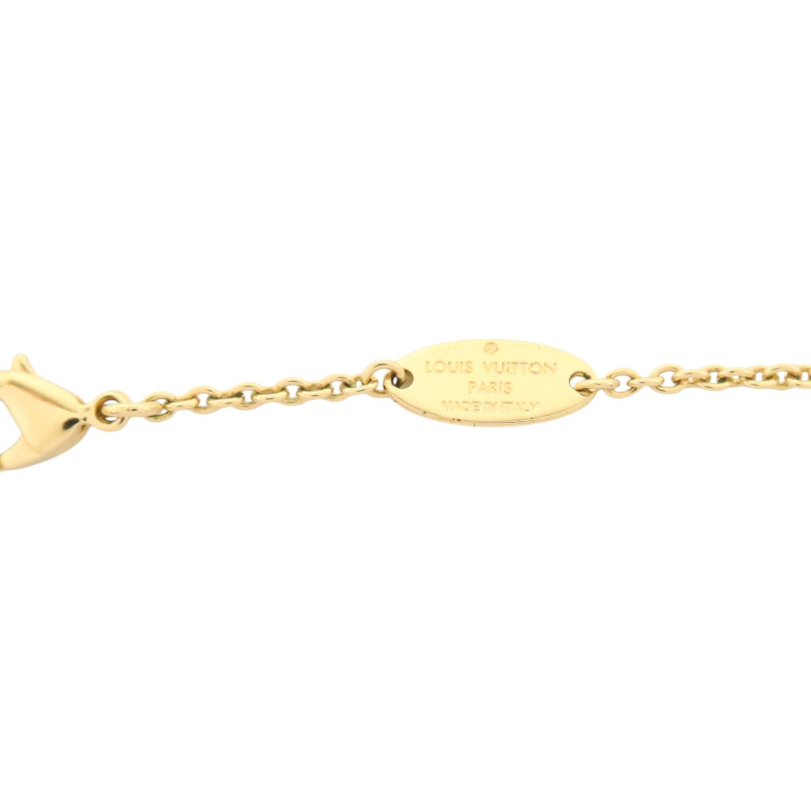 LOUIS VUITTON 金屬/PVC LV Floragram Necklace金扣項鏈