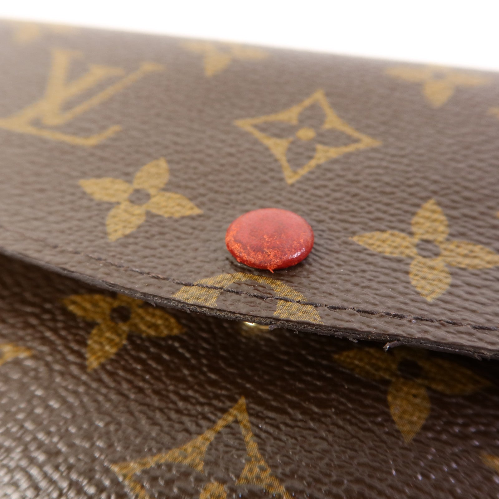 LOUIS VUITTON Monogram Emilie金扣長錢包
