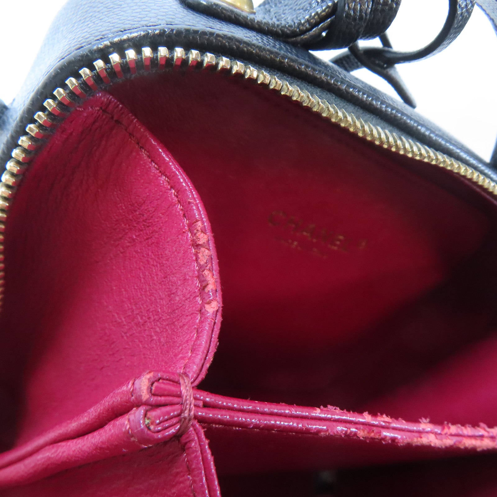 CHANEL (PRICE DOWN) Quilted CC GHW Vanity Case 2 Way Shoulder Handbag Calfskin Leather Black