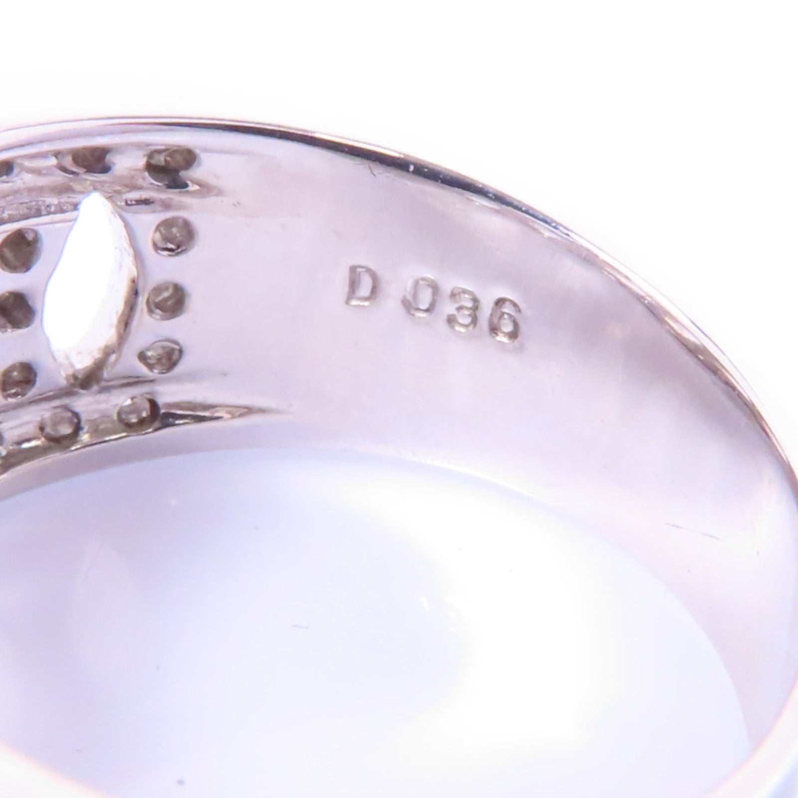JEWELRY 18K白金Diamond Ring鑽石戒指US#7