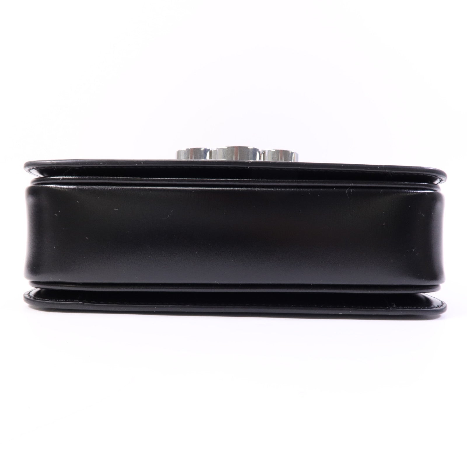 CELINE 牛皮皮革Teen Troimphe銀扣肩背袋