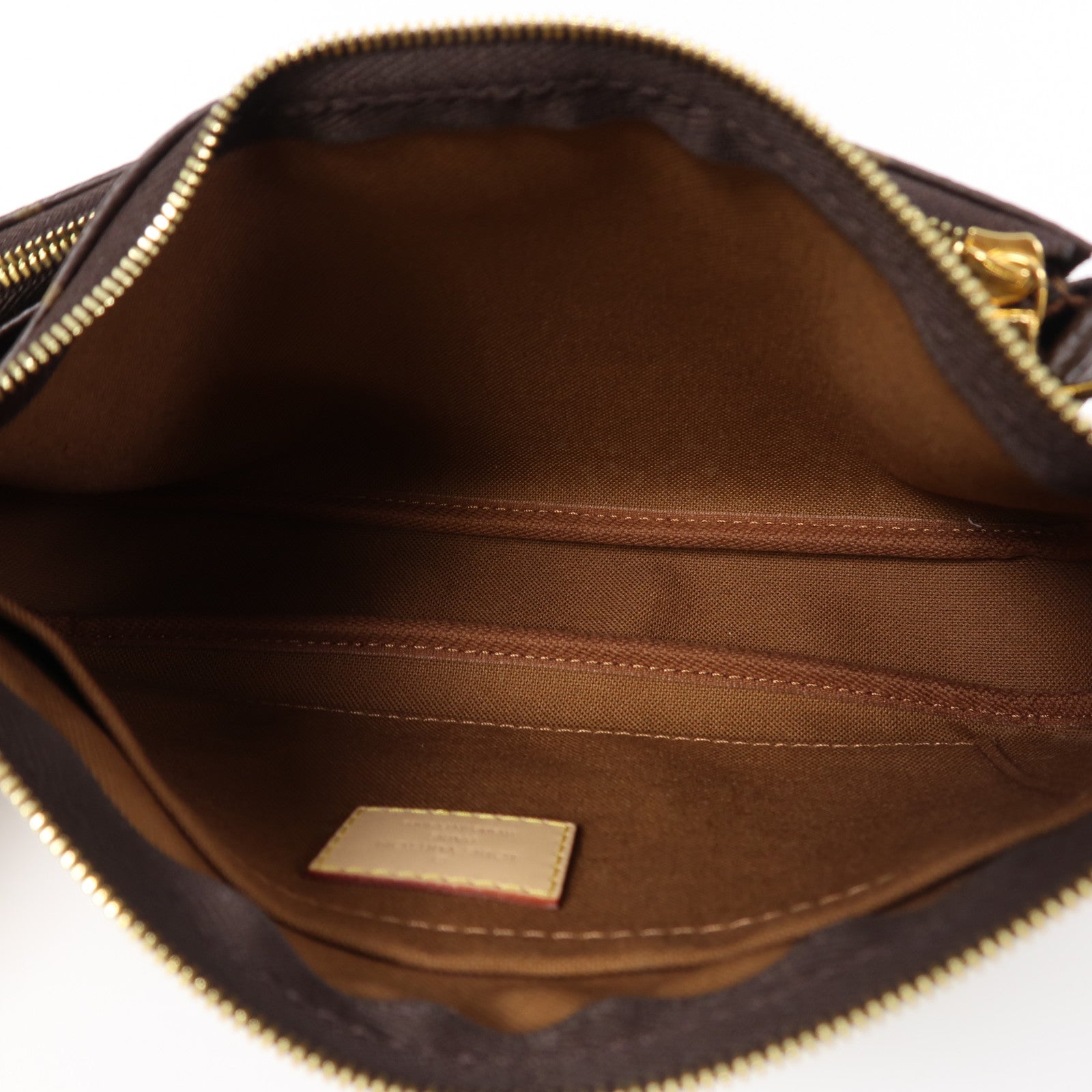 LOUIS VUITTON Monogram Multi Pochette金扣肩背袋啡色