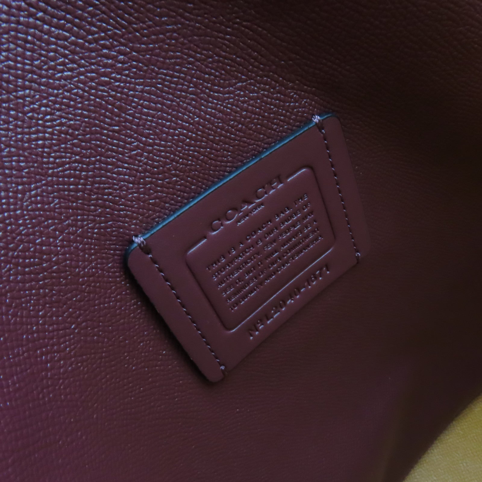 COACH 【清倉大減價】牛皮皮革Tote Bag肩背袋藍綠色
