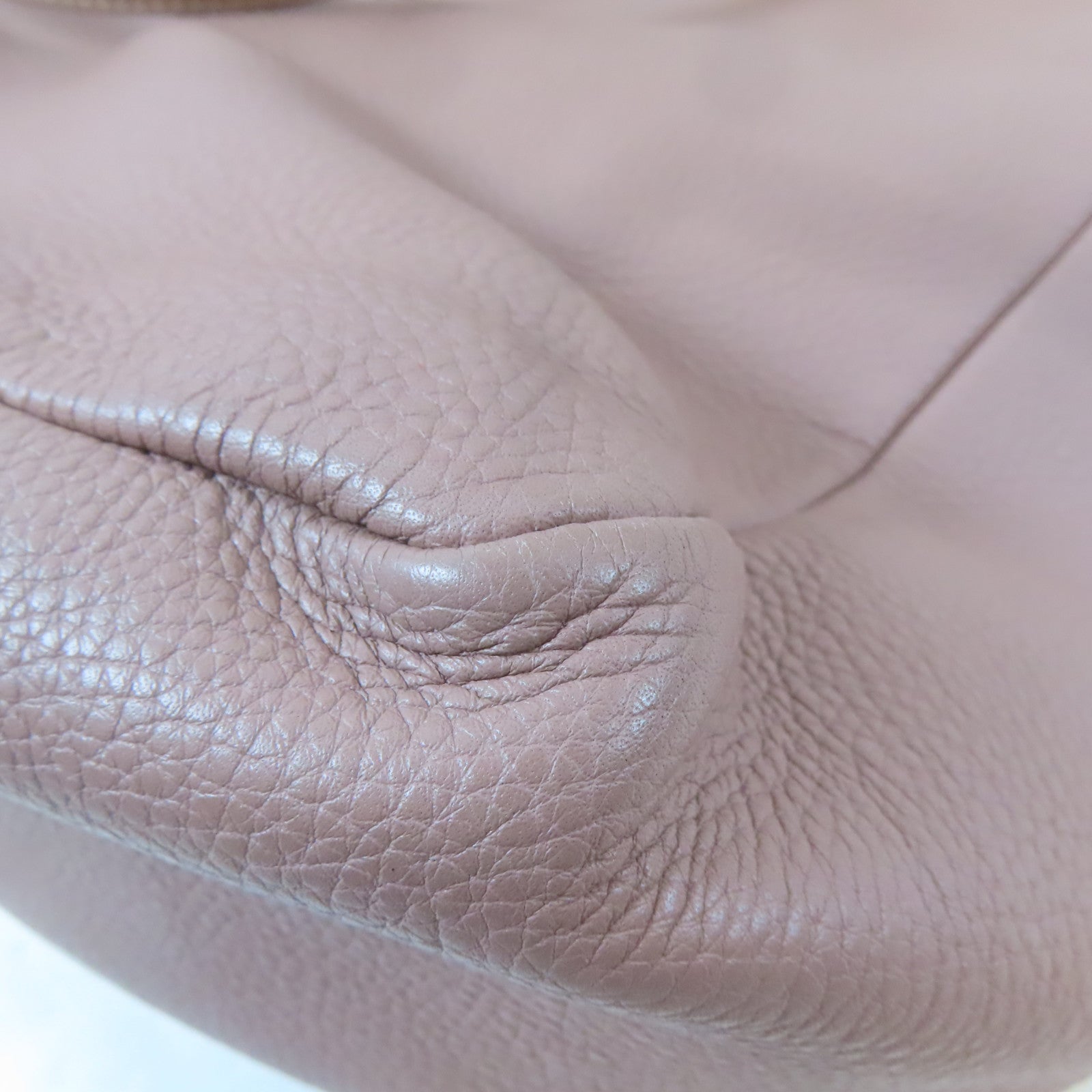 GUCCI 牛皮皮革Interlocking G Tote Bag金扣肩背袋粉紅色