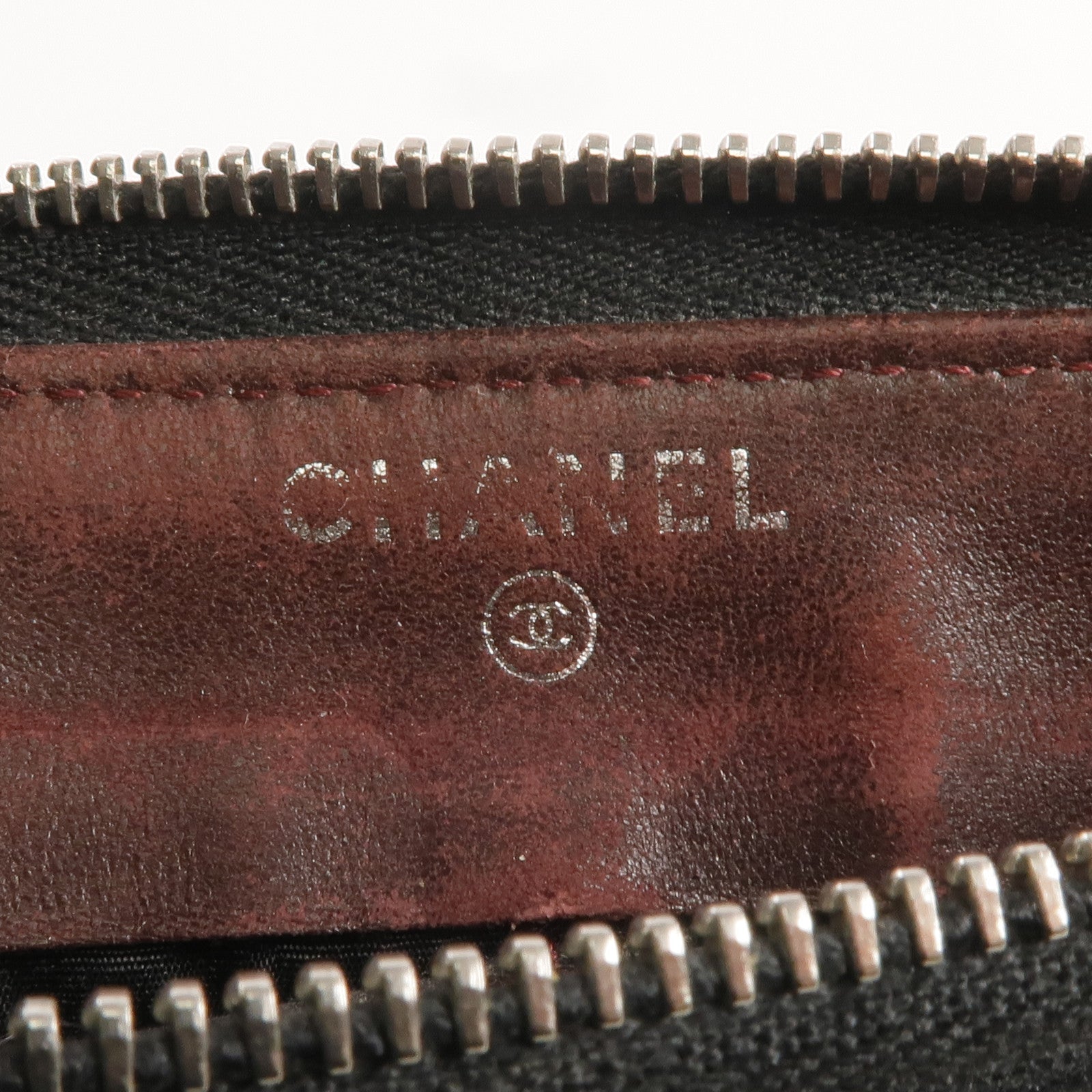 CHANEL 羊皮皮革Long Wallet/Pouch銀扣長錢包