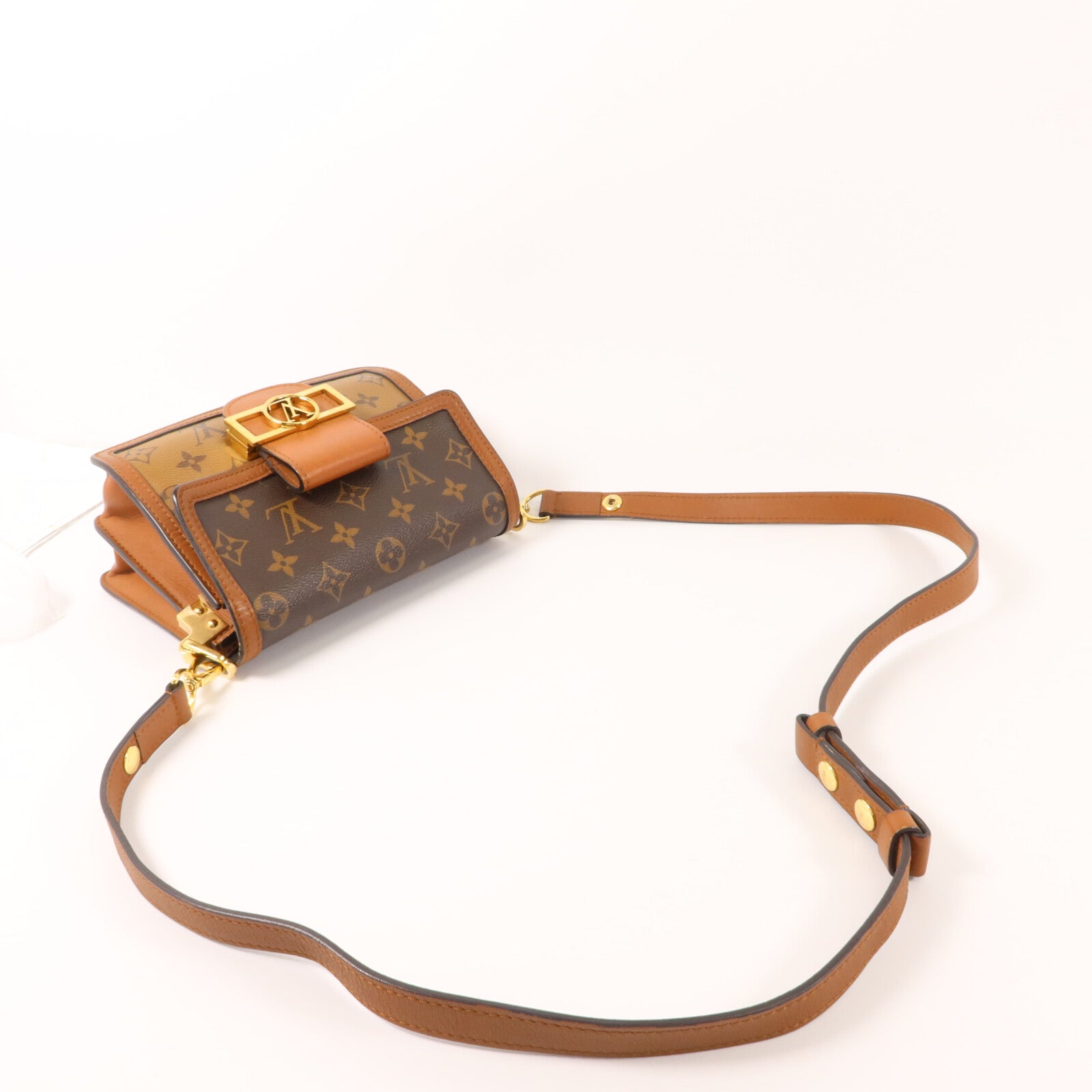 LOUIS VUITTON Monogram Reverse Mini Dauphine肩背袋