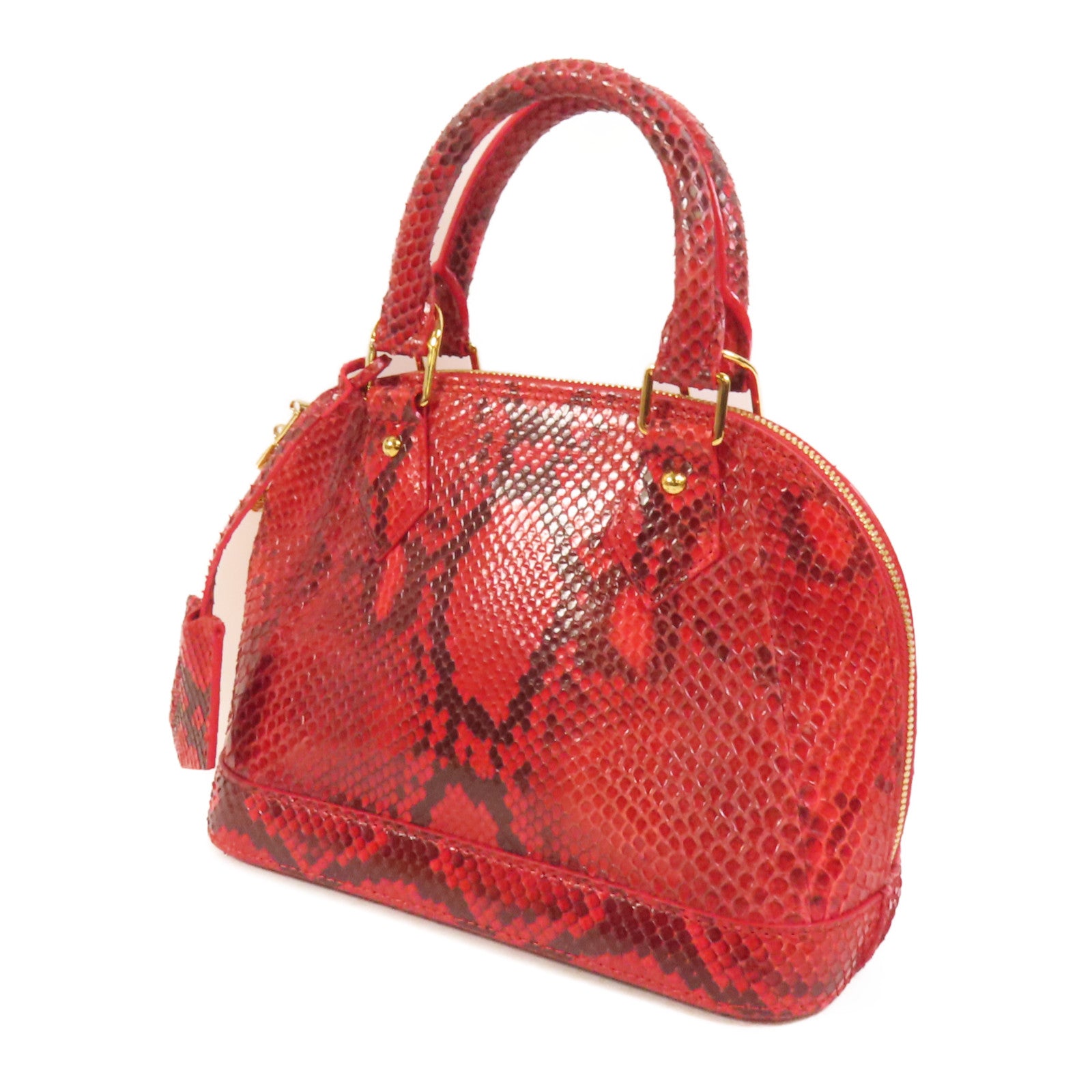 LOUIS VUITTON 蛇皮皮革Alma BB金扣手挽肩背兩用袋