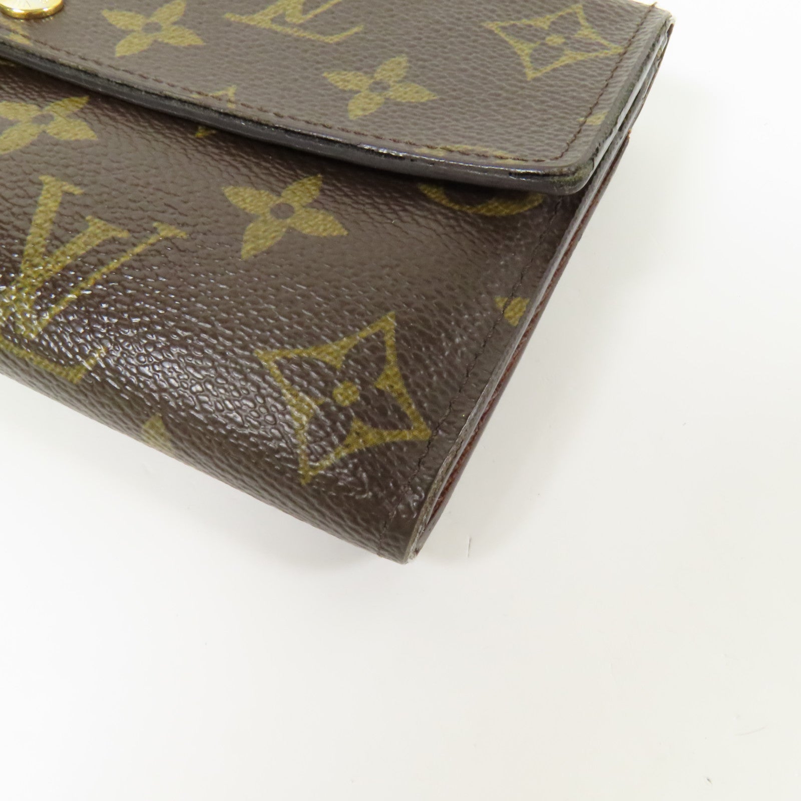 LOUIS VUITTON Monogram Long Wallet金扣長錢包
