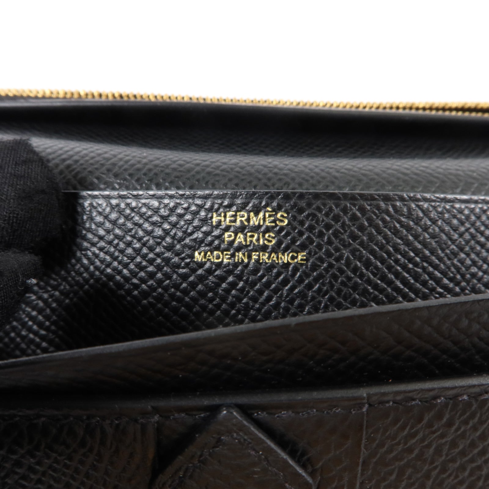 HERMES Epsom皮革Bearn Wallet長錢包Noir