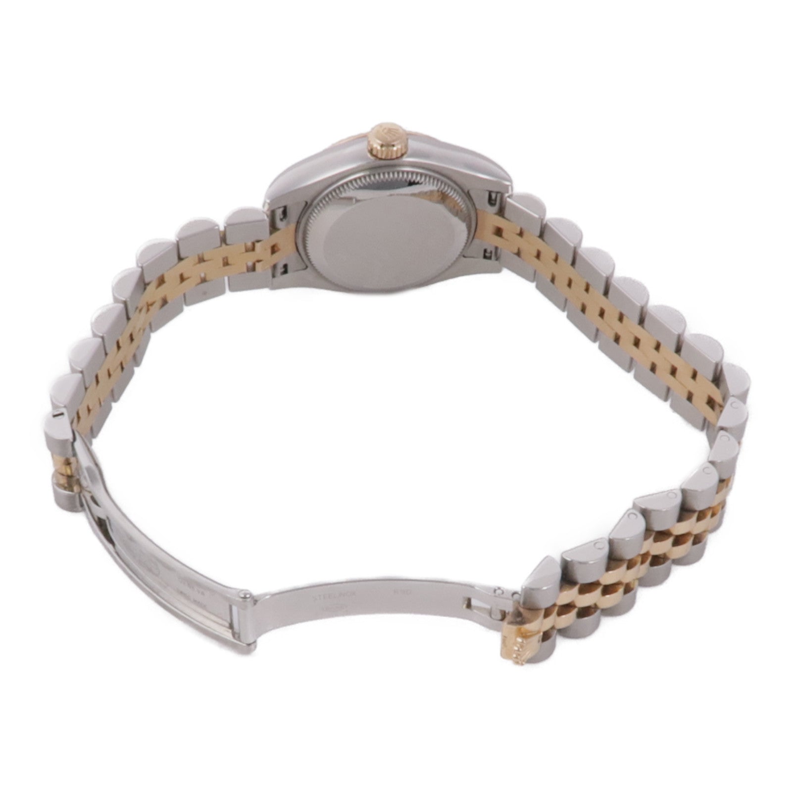 ROLEX Datejust不鏽鋼/18K玫瑰金/鑽石手錶自動機芯