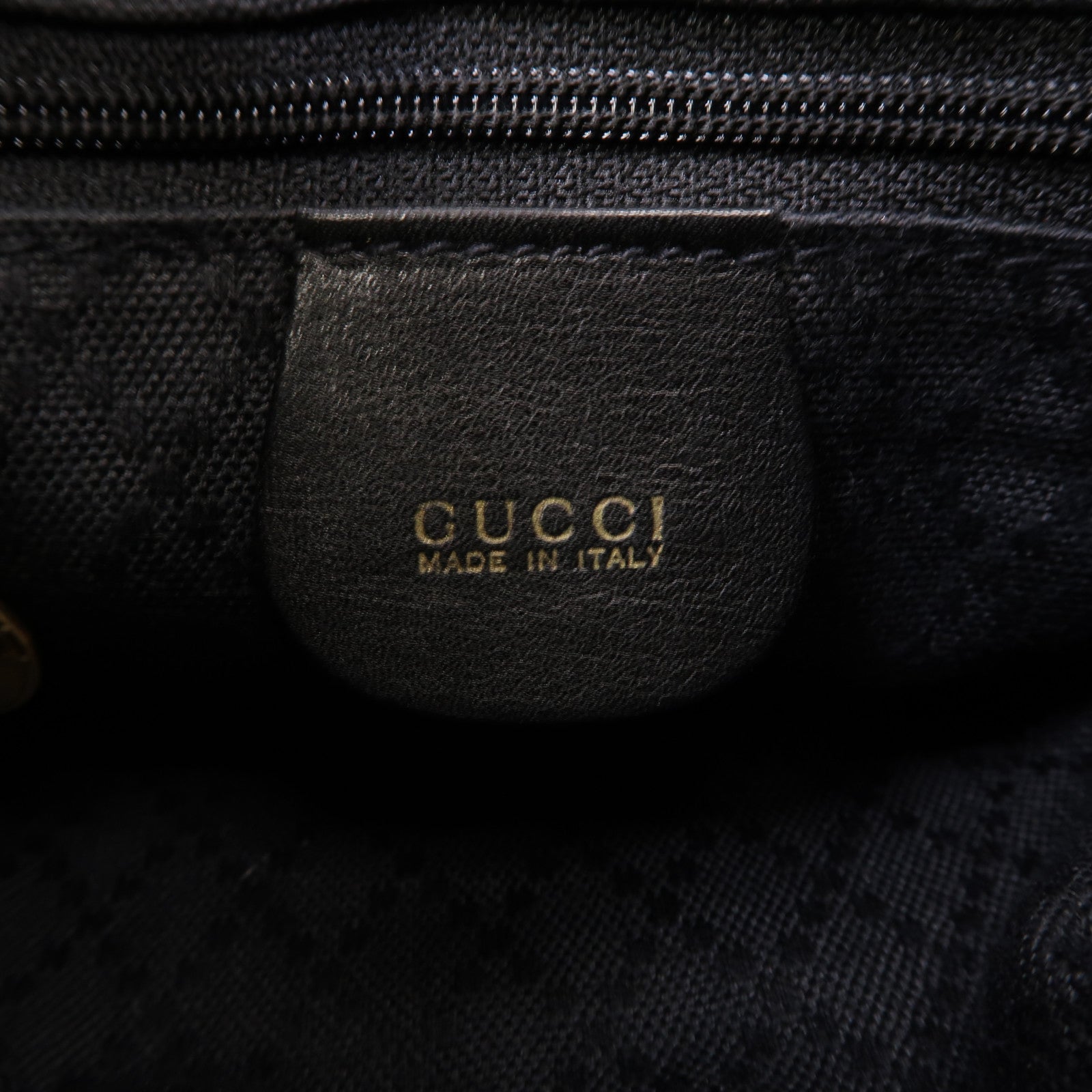 GUCCI 【激減優惠】皮革Bamboo Backpack金扣背包黑色