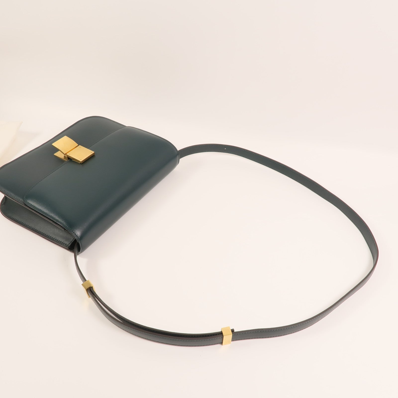 CELINE 【激減優惠】牛皮皮革Classic Box金扣肩背袋