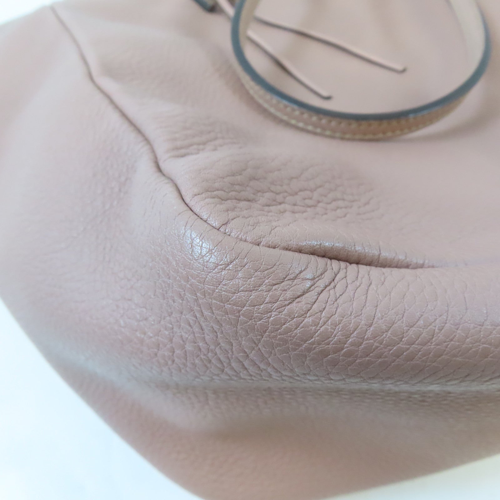 GUCCI 牛皮皮革Interlocking G Tote Bag金扣肩背袋粉紅色