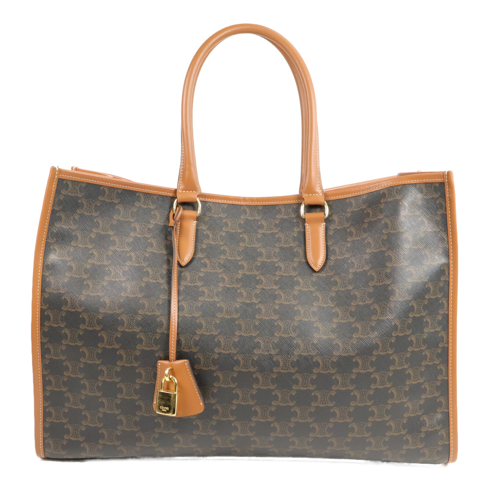 CELINE 塗層帆布Horizontal Cabas Triomphe手挽袋