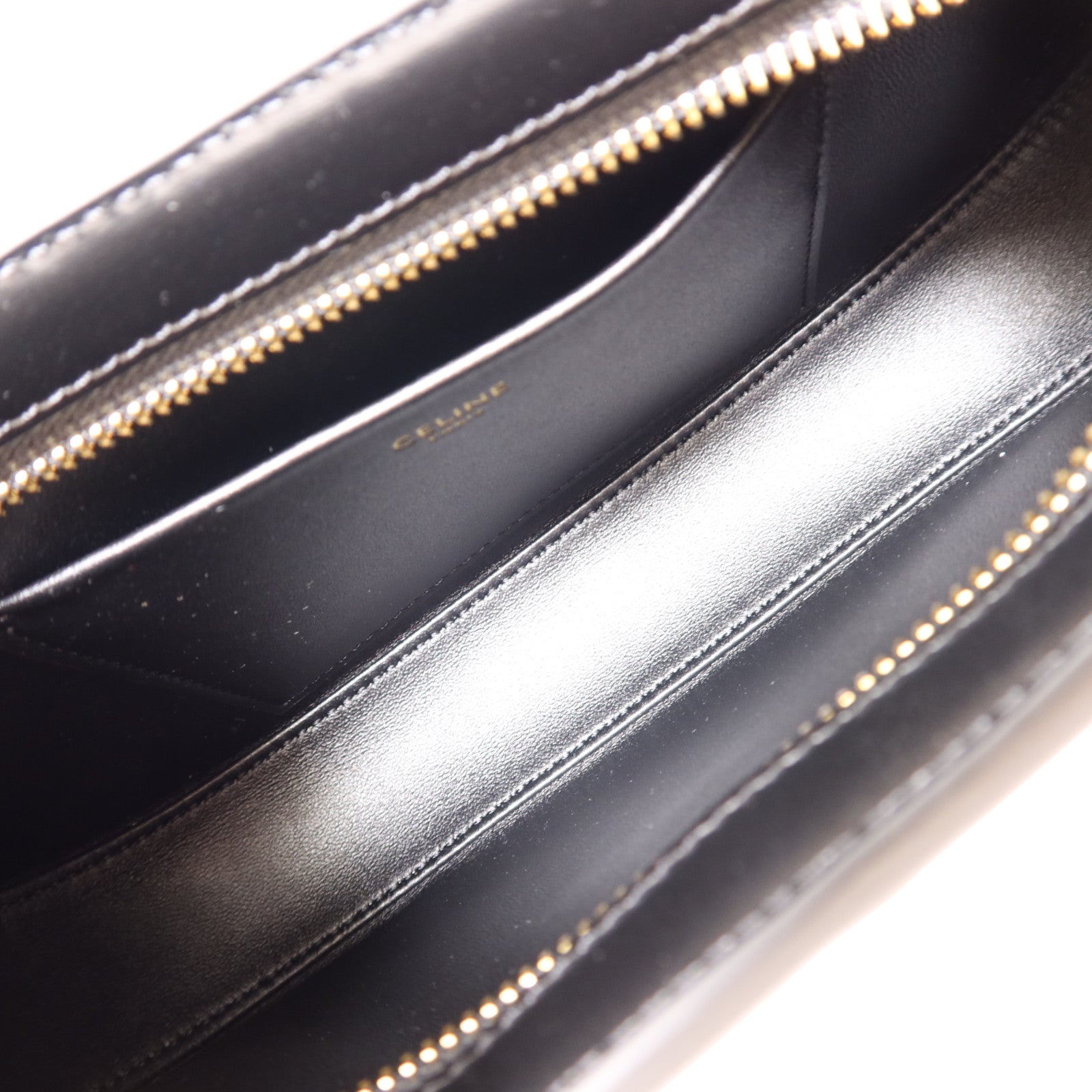 CELINE 牛皮皮革Medium Tilly Bag金扣肩背袋