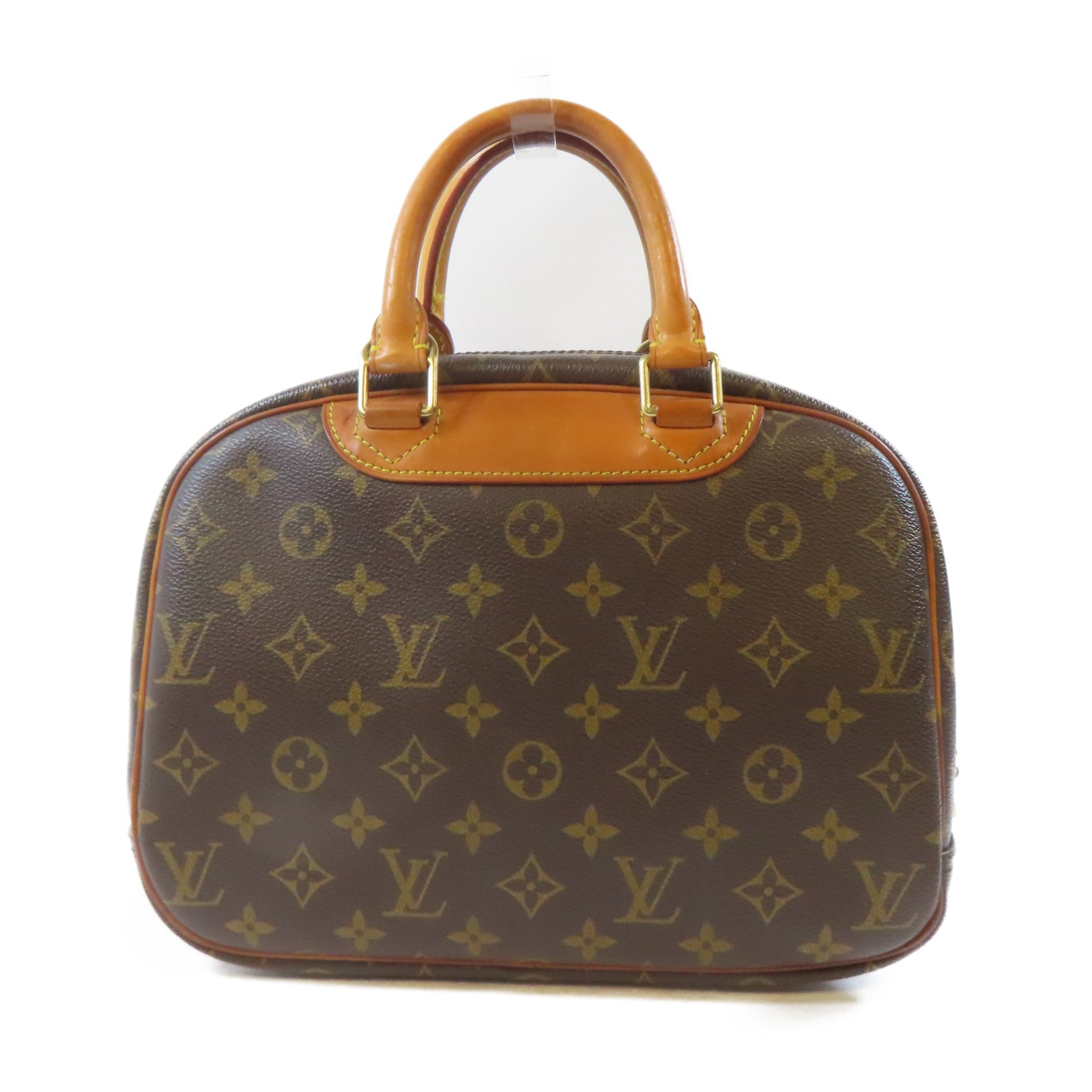 LOUIS VUITTON 【激減優惠】Monogram Trouville金扣手挽袋啡色