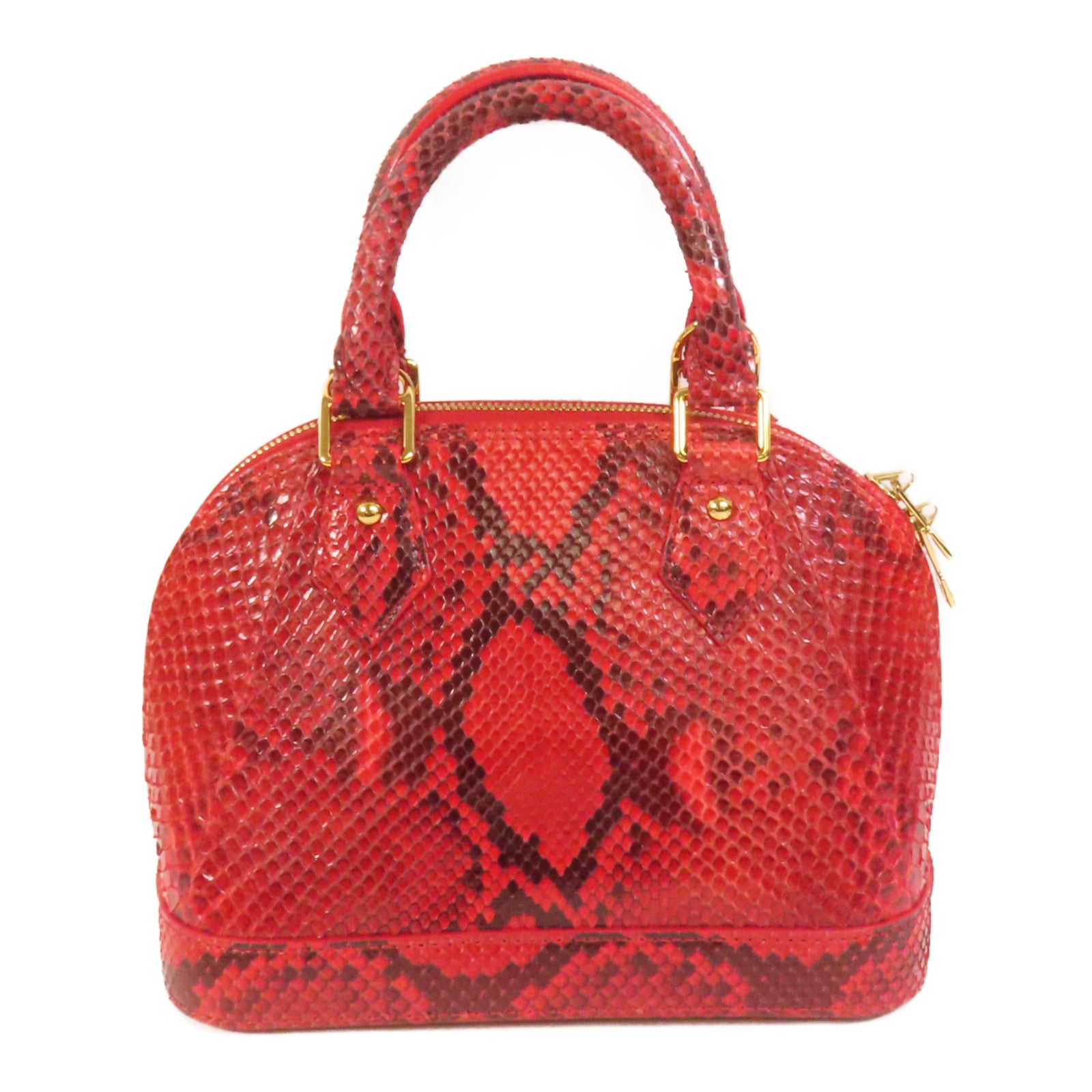 LOUIS VUITTON 蛇皮皮革Alma BB金扣手挽肩背兩用袋