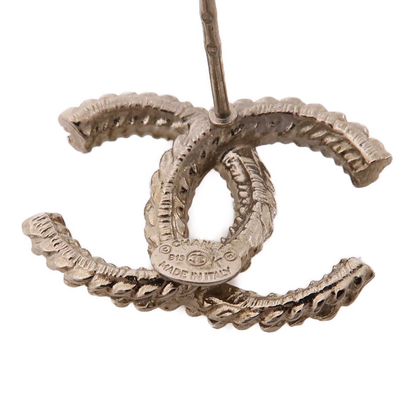 CHANEL 金屬Earrings耳環銀色