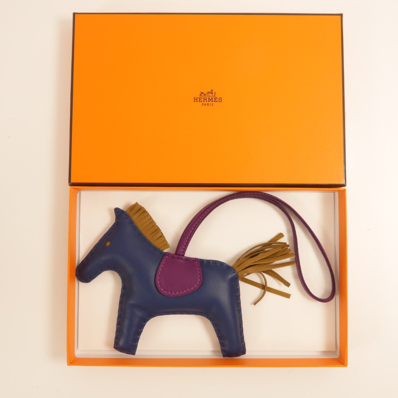 HERMES Milo皮革Rodeo MM掛飾