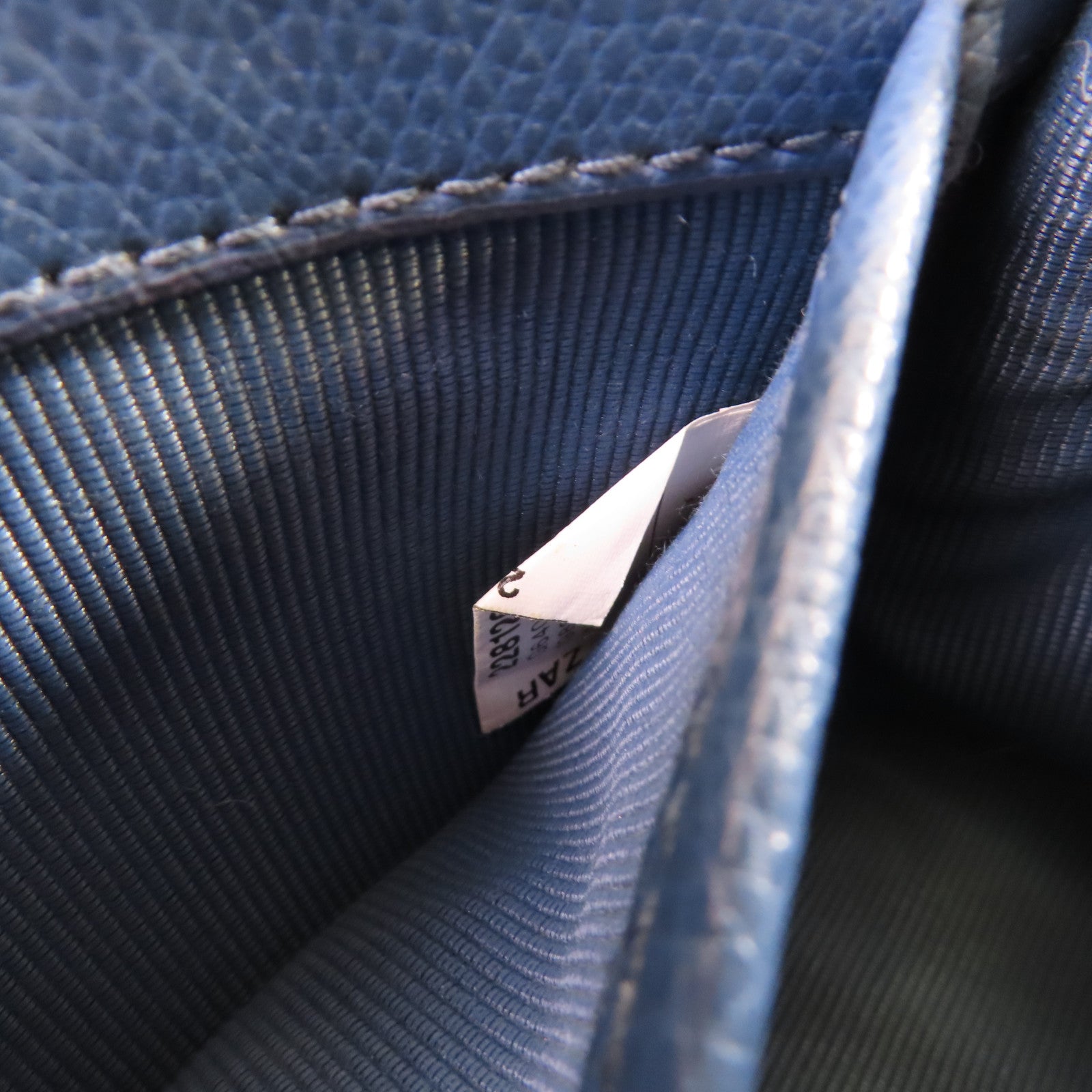 Furla 牛皮皮革Shoulder Bag金扣鏈帶肩背袋藍色