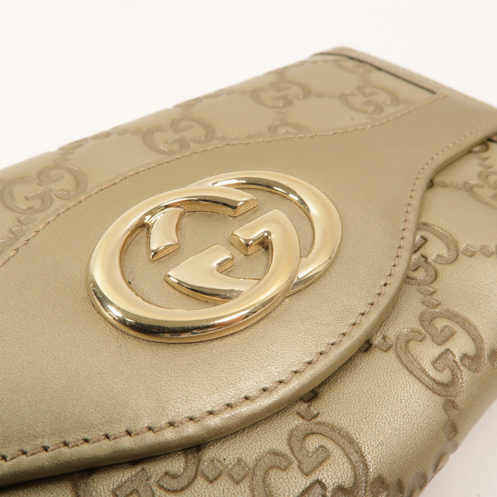 GUCCI 牛皮皮革Interlocking G Long Wallet長錢包