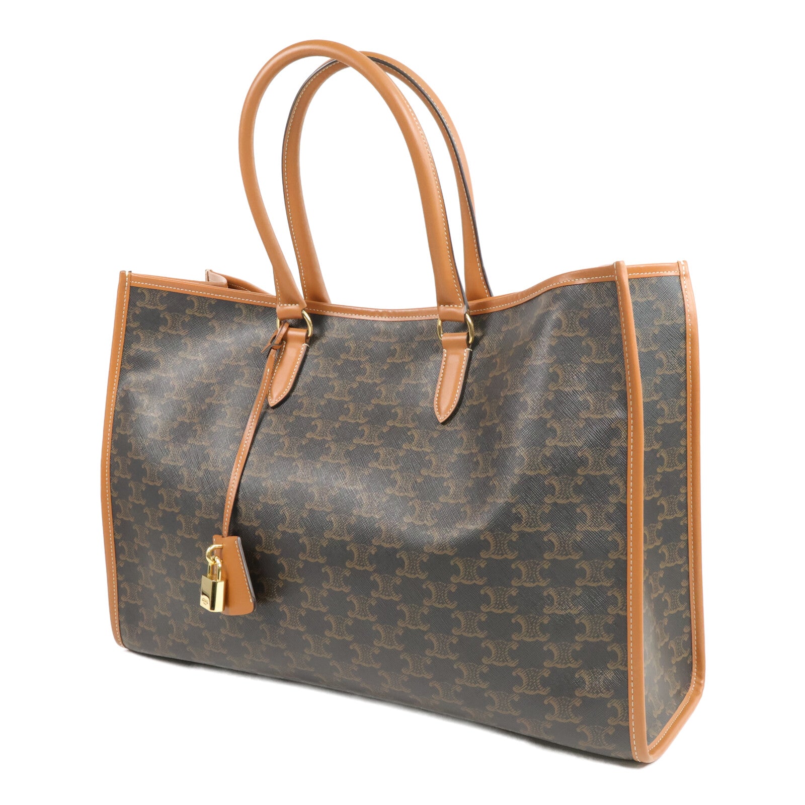 CELINE 塗層帆布Horizontal Cabas Triomphe手挽袋