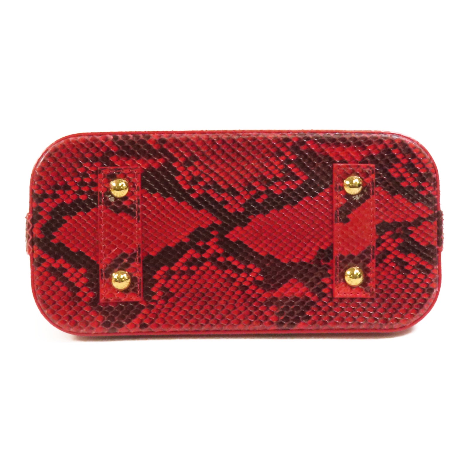 LOUIS VUITTON 蛇皮皮革Alma BB金扣手挽肩背兩用袋