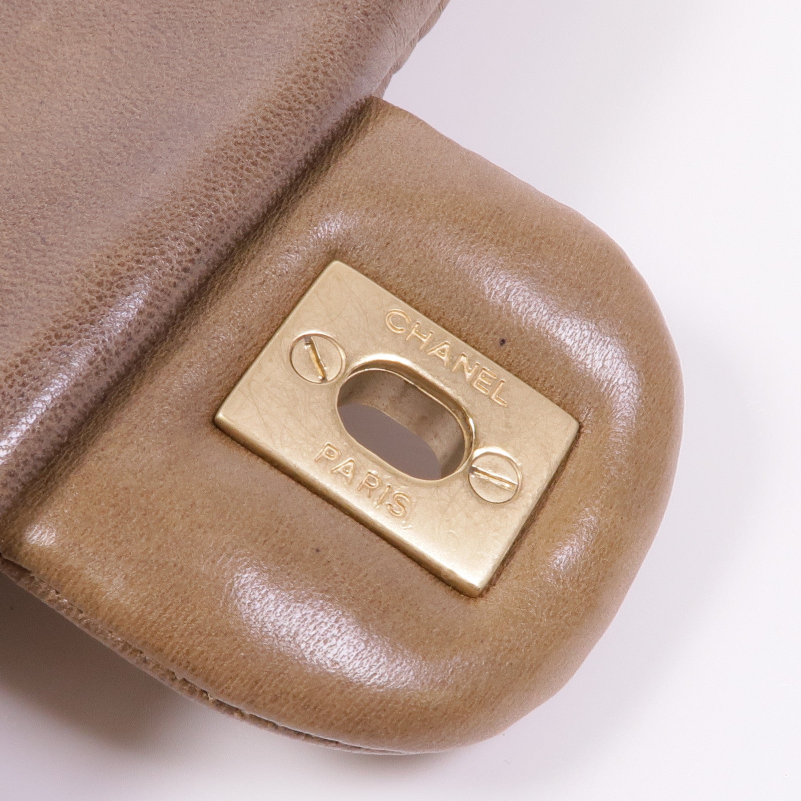 CHANEL 牛皮皮革Bubble Quilt Flap Bag金扣鏈帶肩背袋