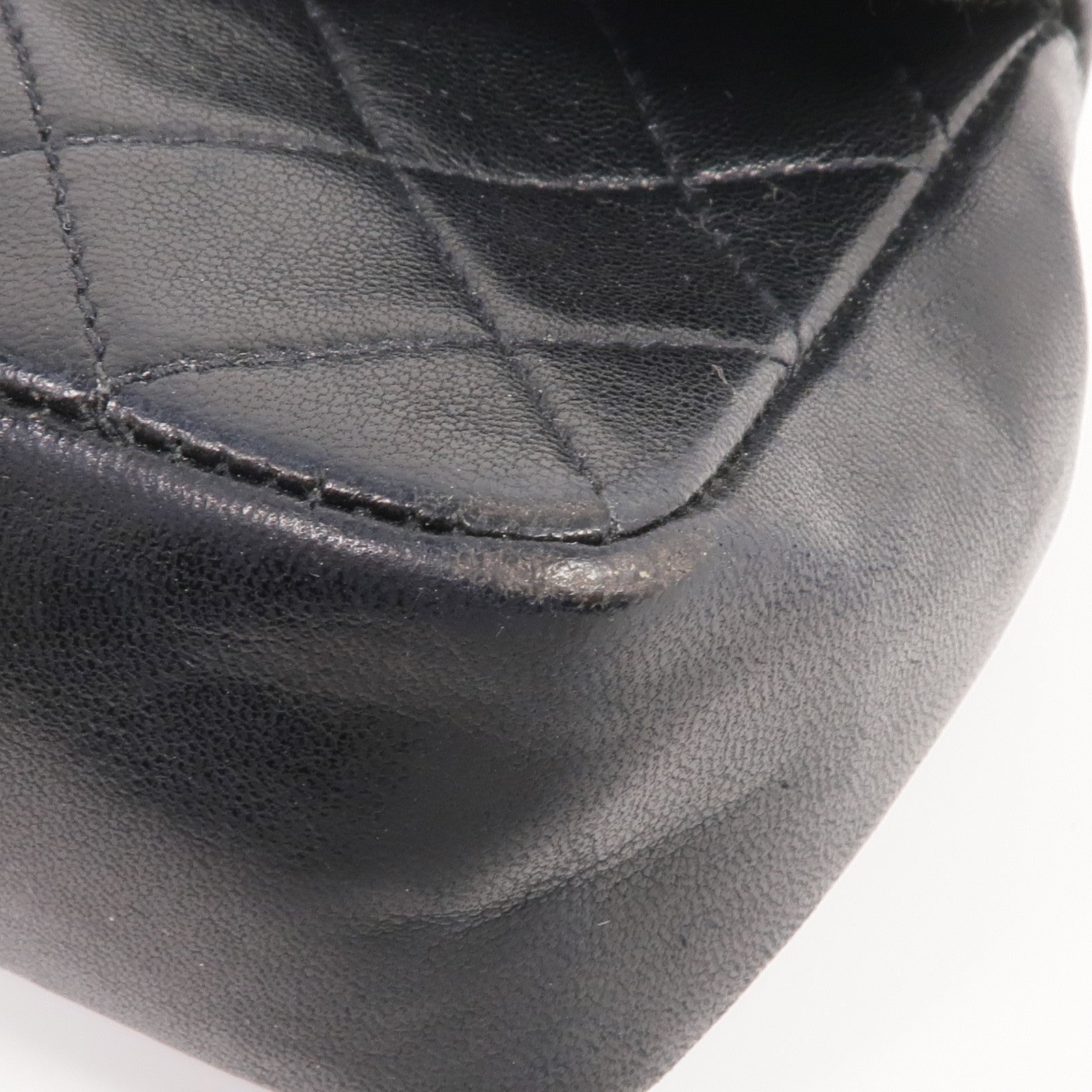 CHANEL 羊皮皮革Chain Shoulder金扣鏈帶肩背袋