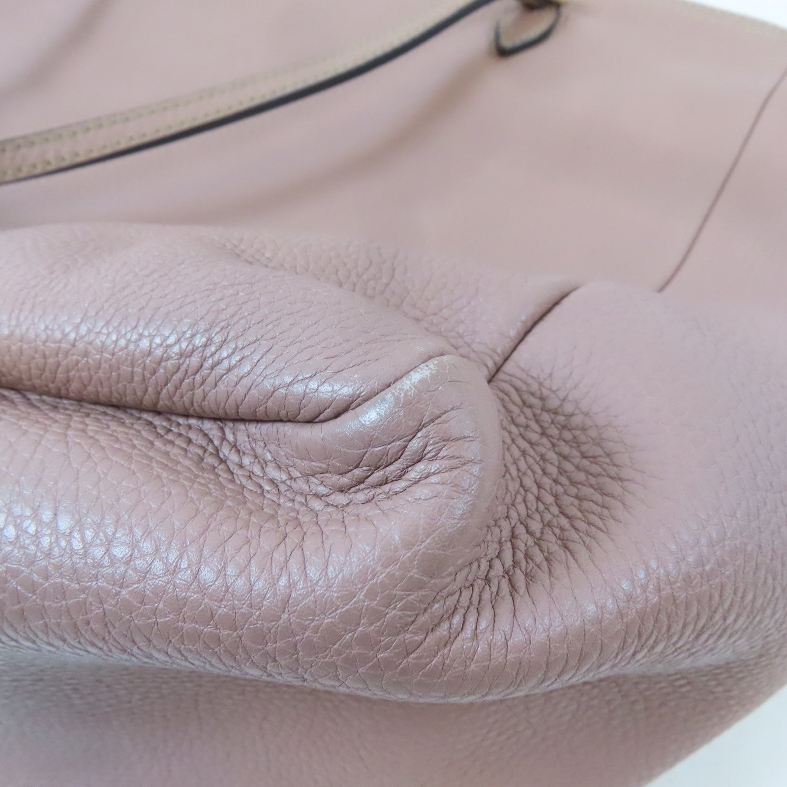 GUCCI 牛皮皮革Interlocking G Tote Bag金扣肩背袋粉紅色