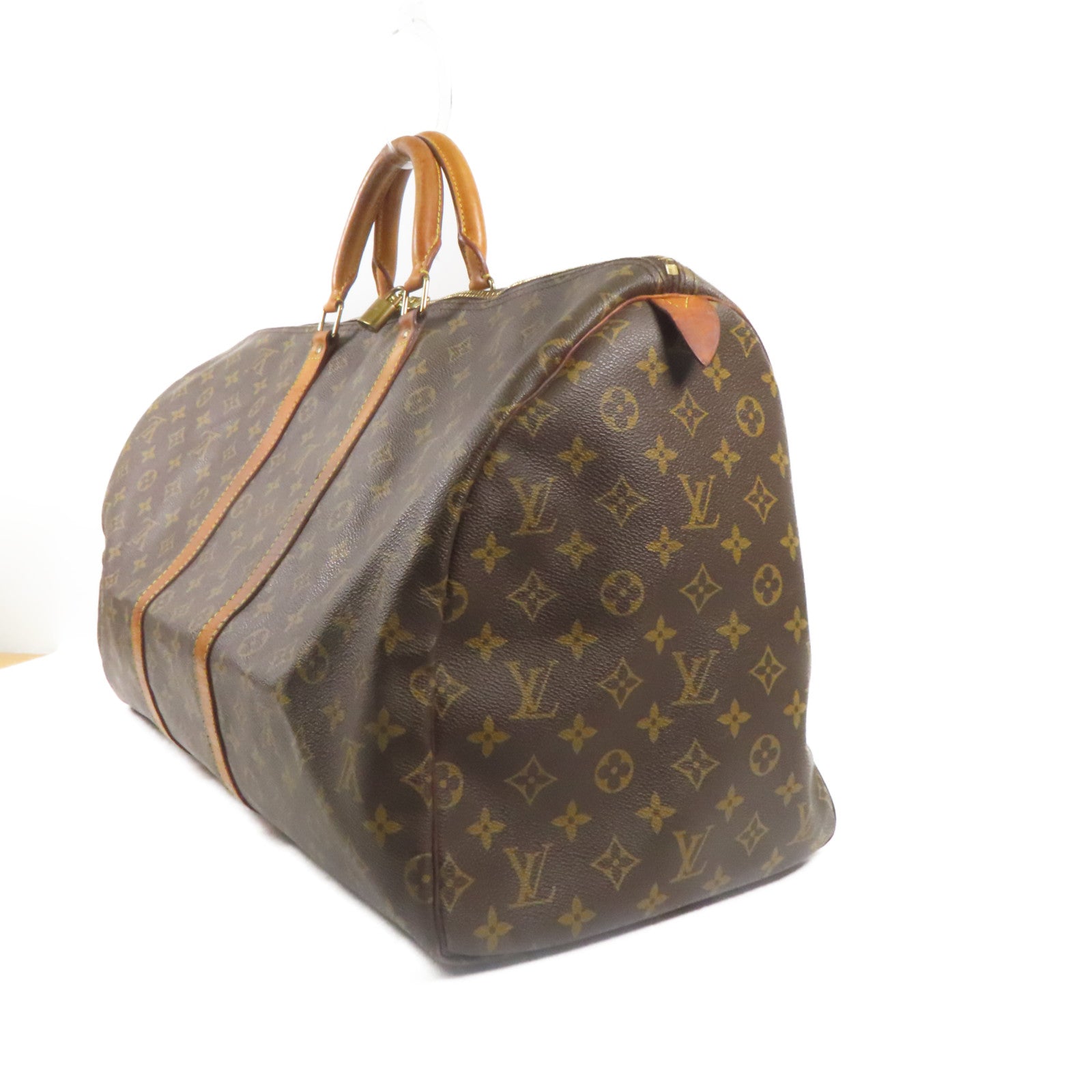 LOUIS VUITTON LV Keepall 55 Travel Boston Hand Bag M41424 Monogram Brown