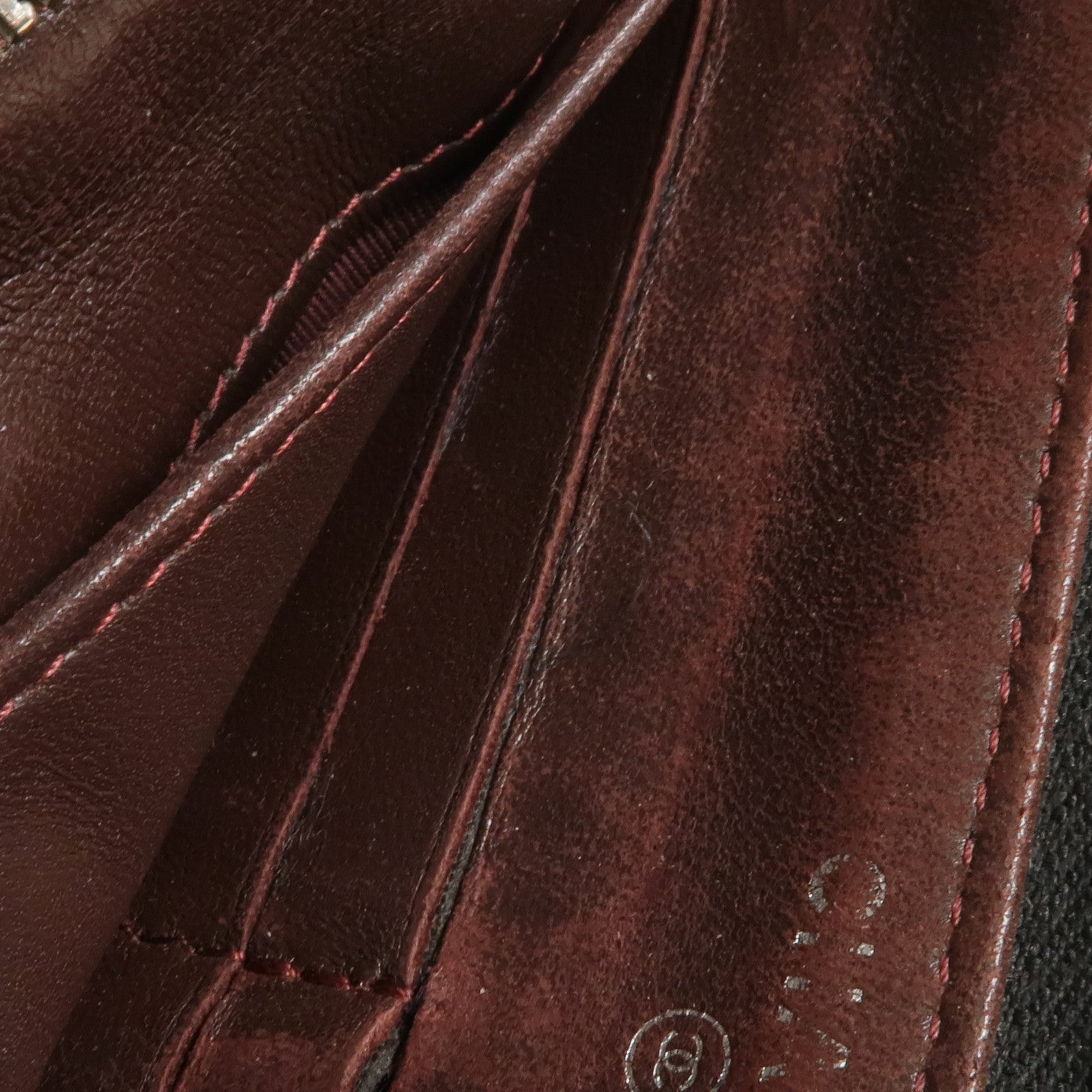 CHANEL 羊皮皮革Long Wallet/Pouch銀扣長錢包