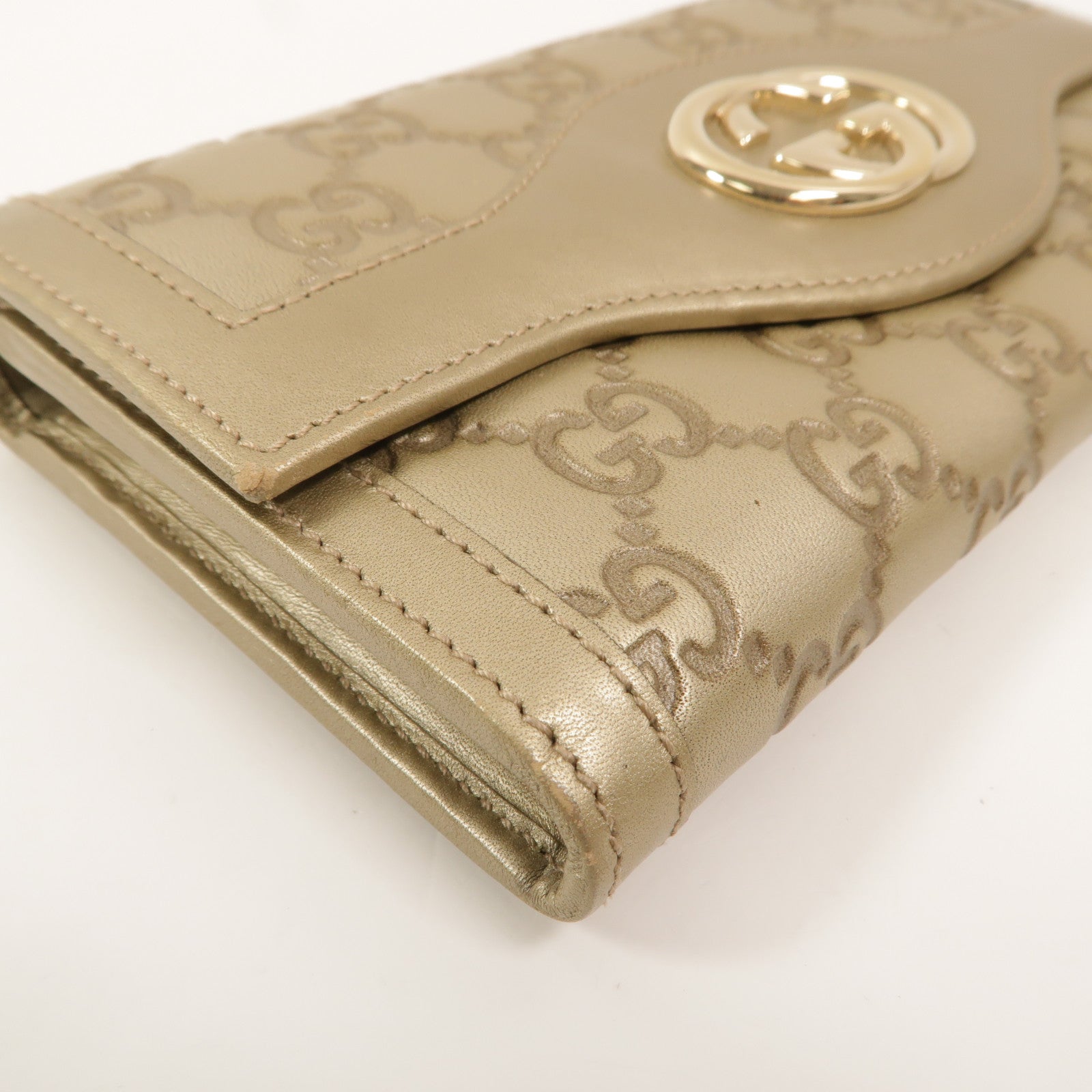 GUCCI 牛皮皮革Interlocking G Long Wallet長錢包