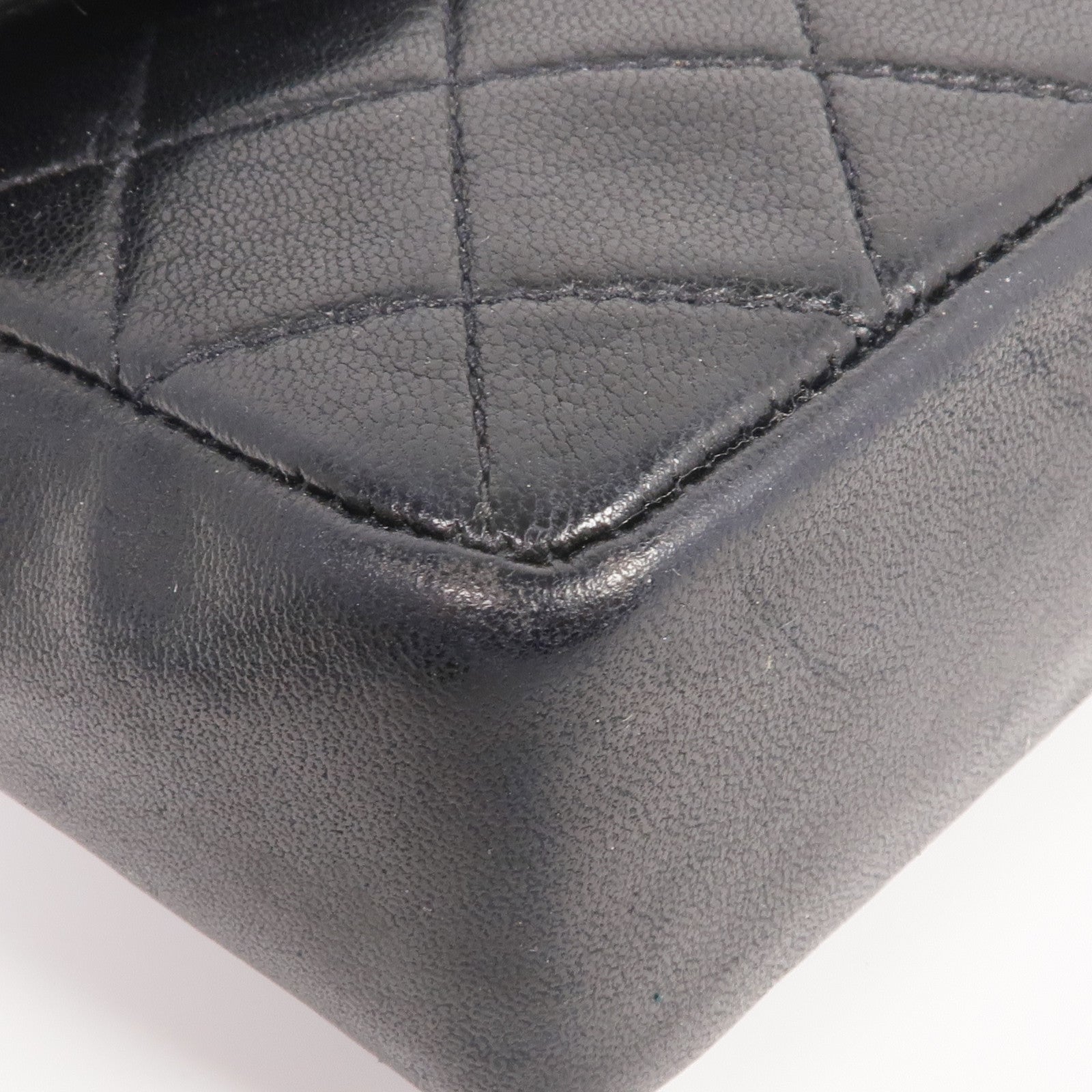 CHANEL 羊皮皮革Chain Shoulder金扣鏈帶肩背袋