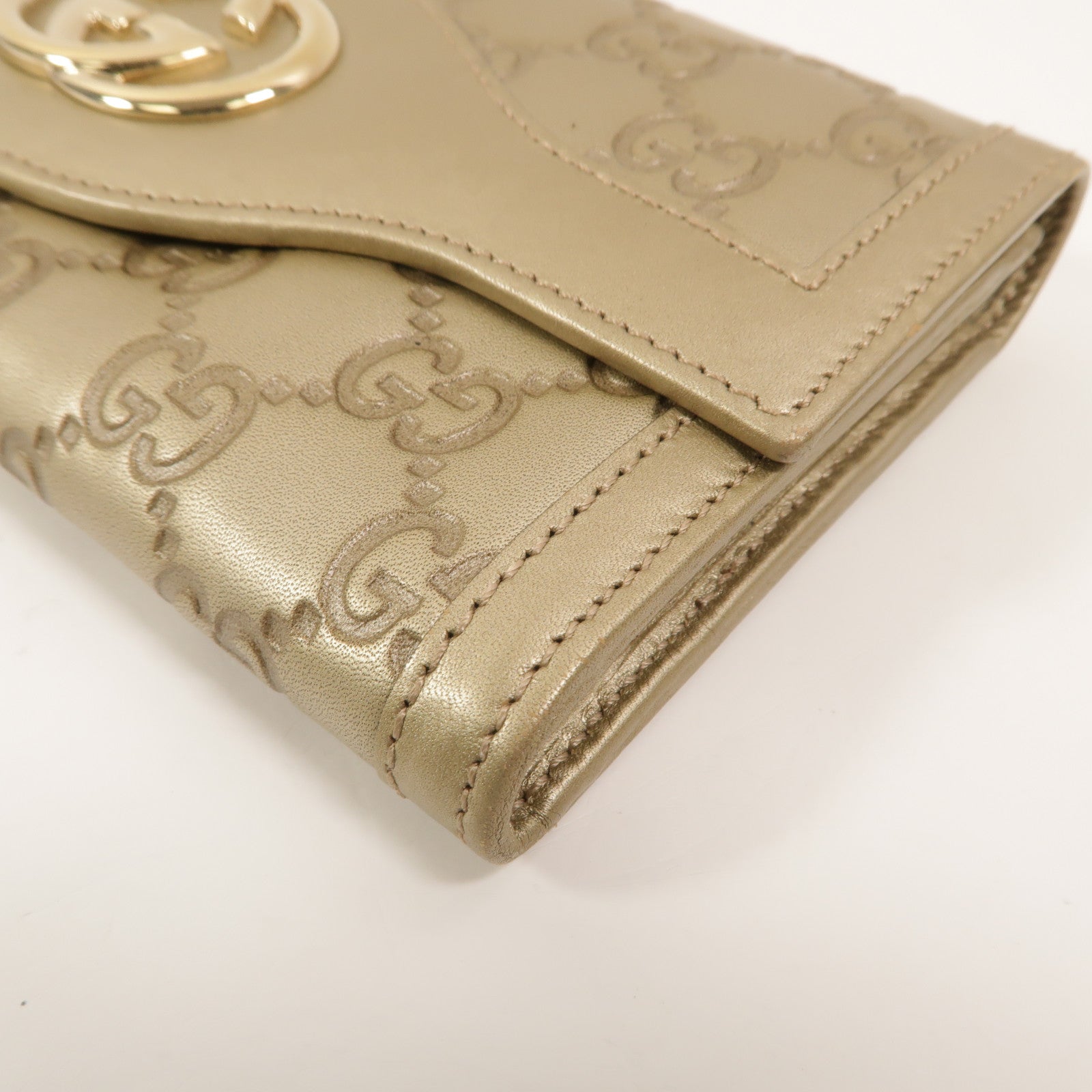 GUCCI 牛皮皮革Interlocking G Long Wallet長錢包