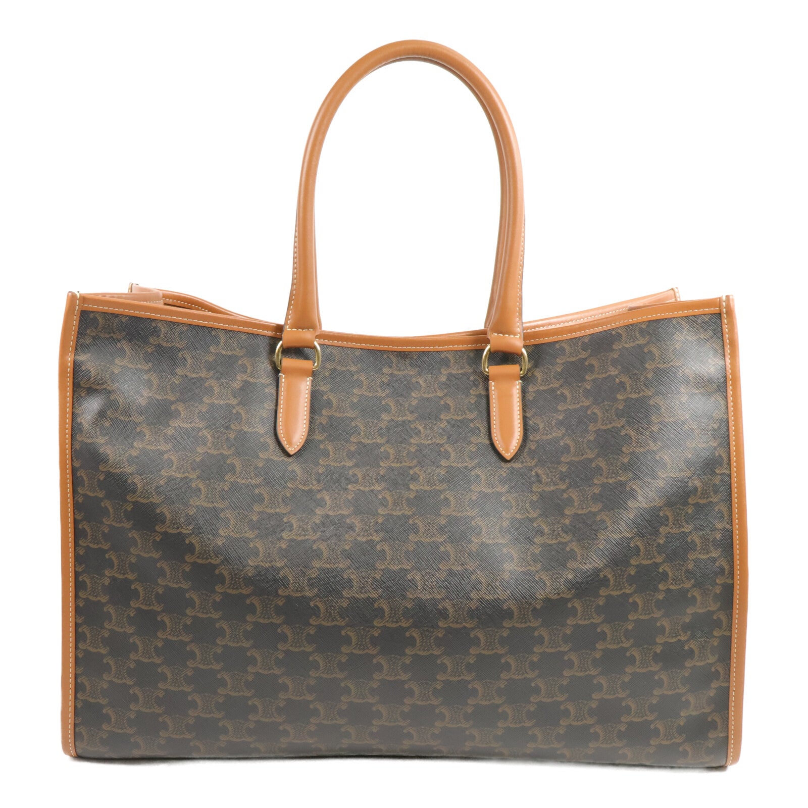 CELINE 塗層帆布Horizontal Cabas Triomphe手挽袋