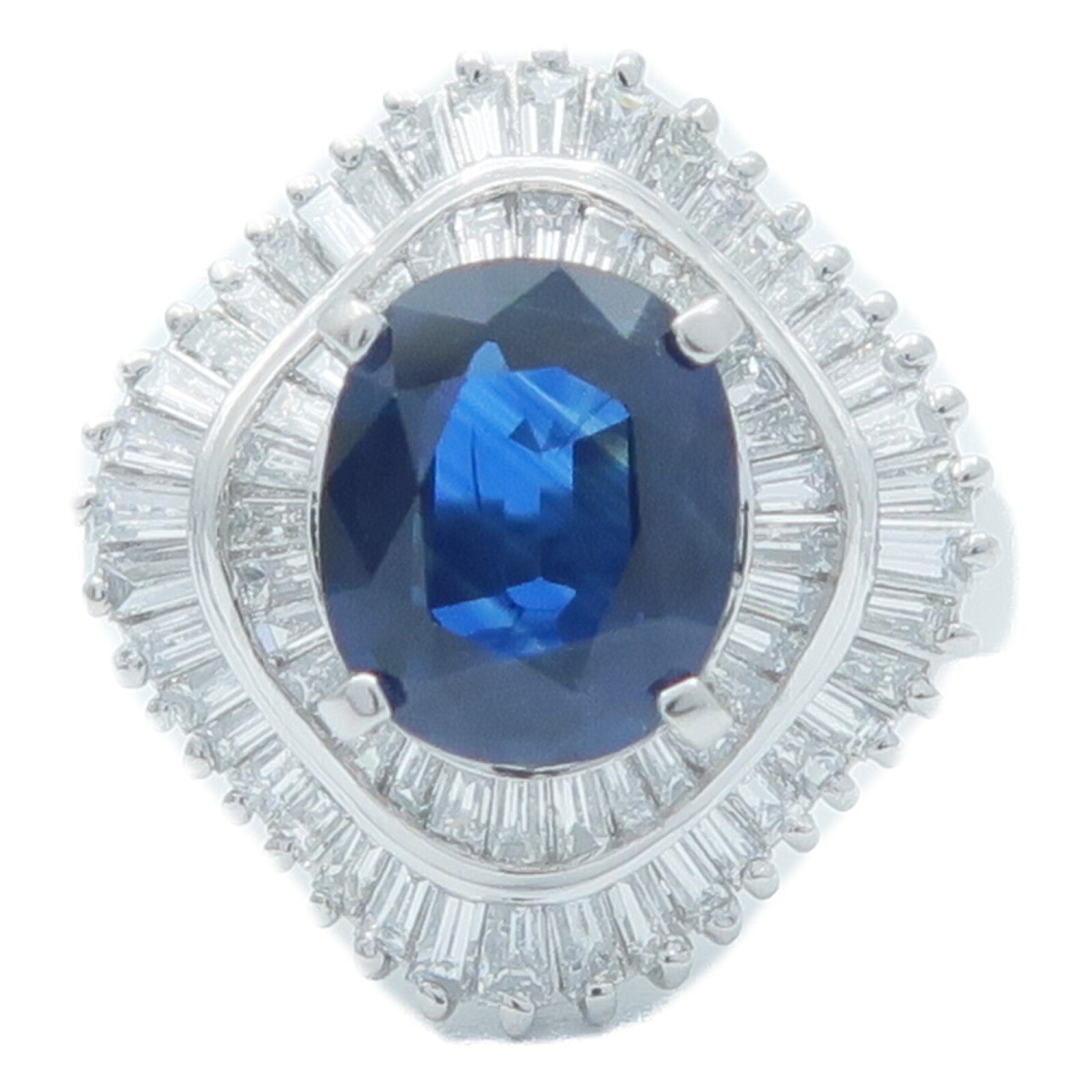 JEWELRY PT900鉑金Sapphire Diamond藍寶石/鑽石戒指