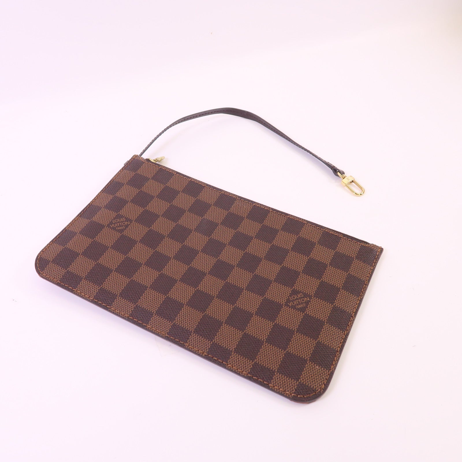 LOUIS VUITTON Damier Neverfull MM金扣肩背袋/手挽袋