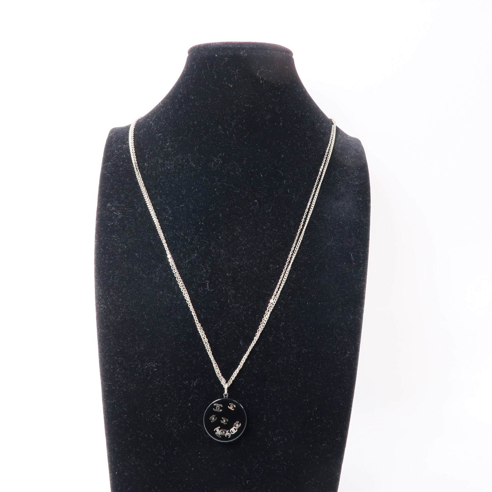 CHANEL PVC Necklace項鍊黑色