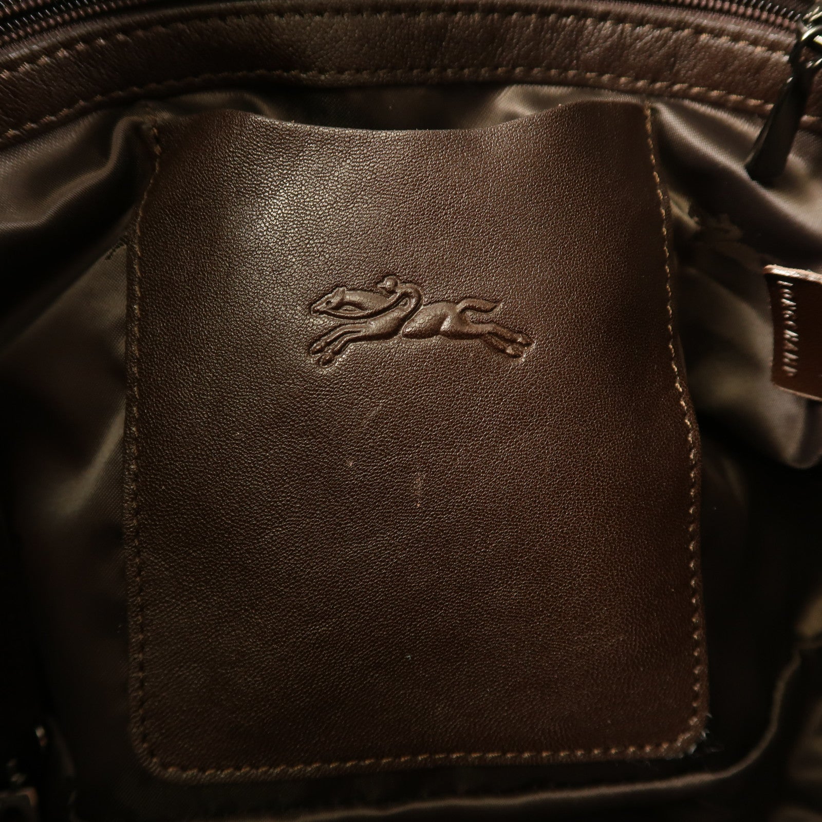 Longchamp 牛皮皮革2 Way Shoulder手挽肩背兩用袋