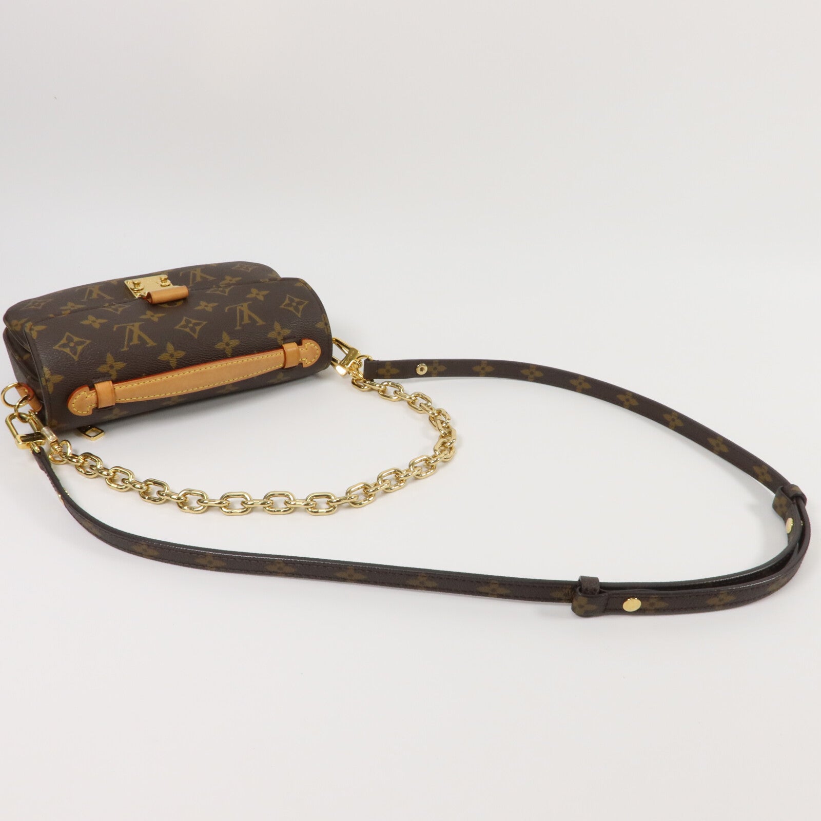 LOUIS VUITTON Monogram Pochette Metis East West手挽肩背兩用袋