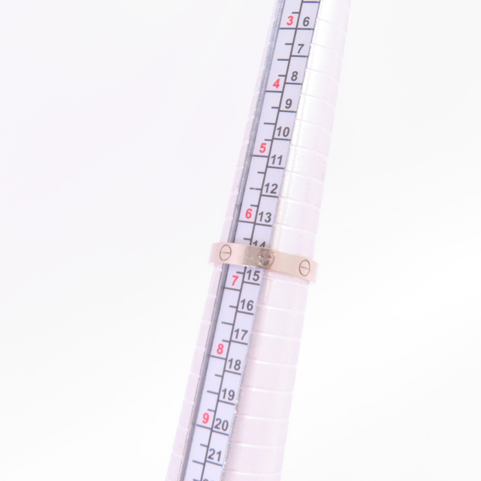 CARTIER 18K白金Mini Love Ring#54/US#6.5