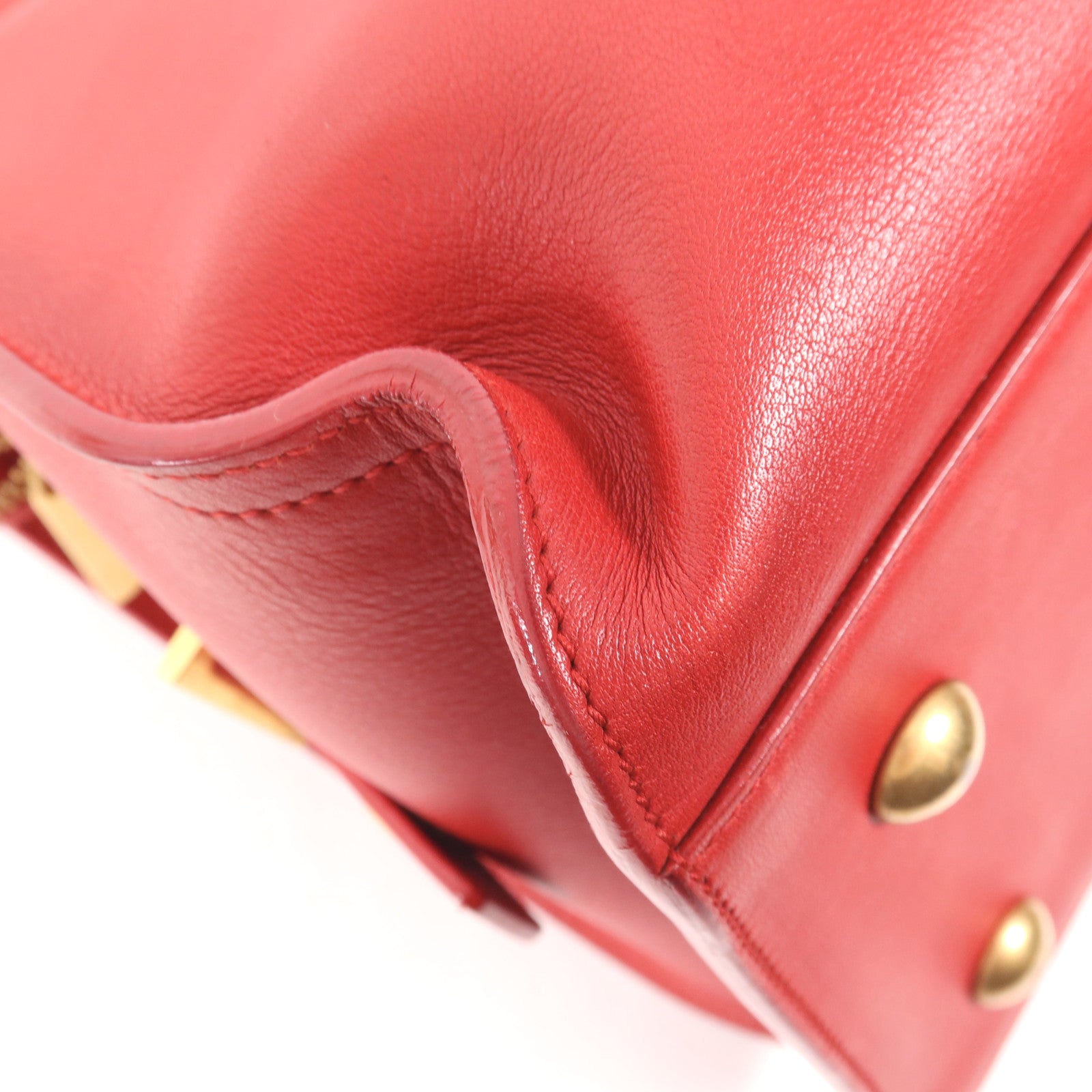 SAINT LAURENT 牛皮皮革Y Line金扣手挽肩背兩用袋