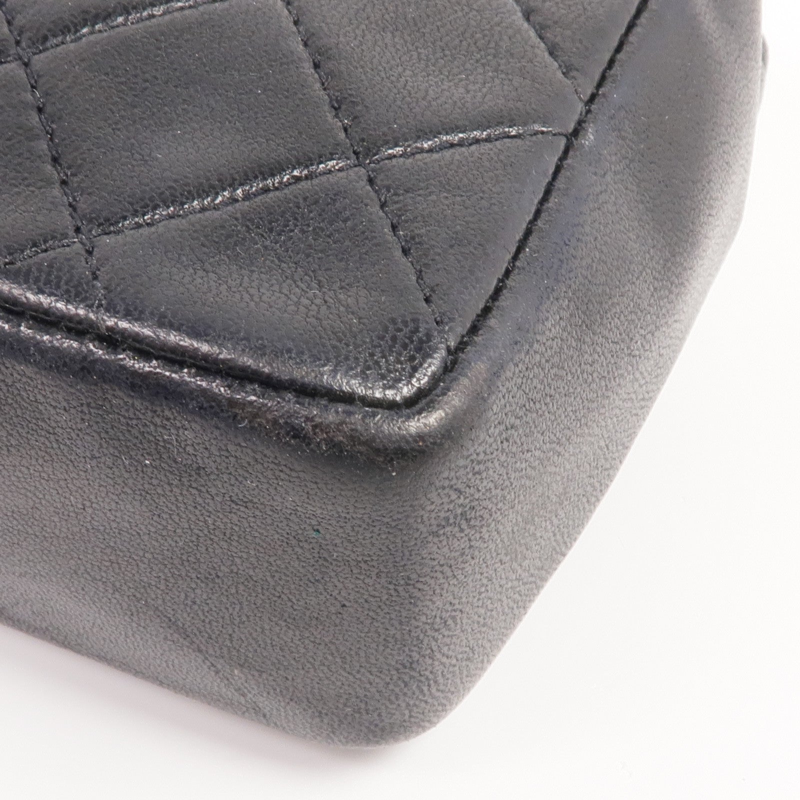 CHANEL 羊皮皮革Chain Shoulder金扣鏈帶肩背袋