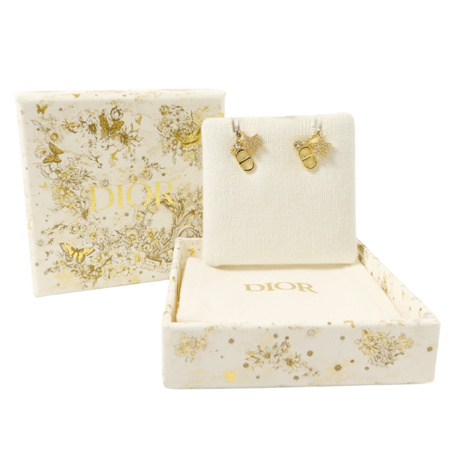 Dior 金屬Petit CD耳環