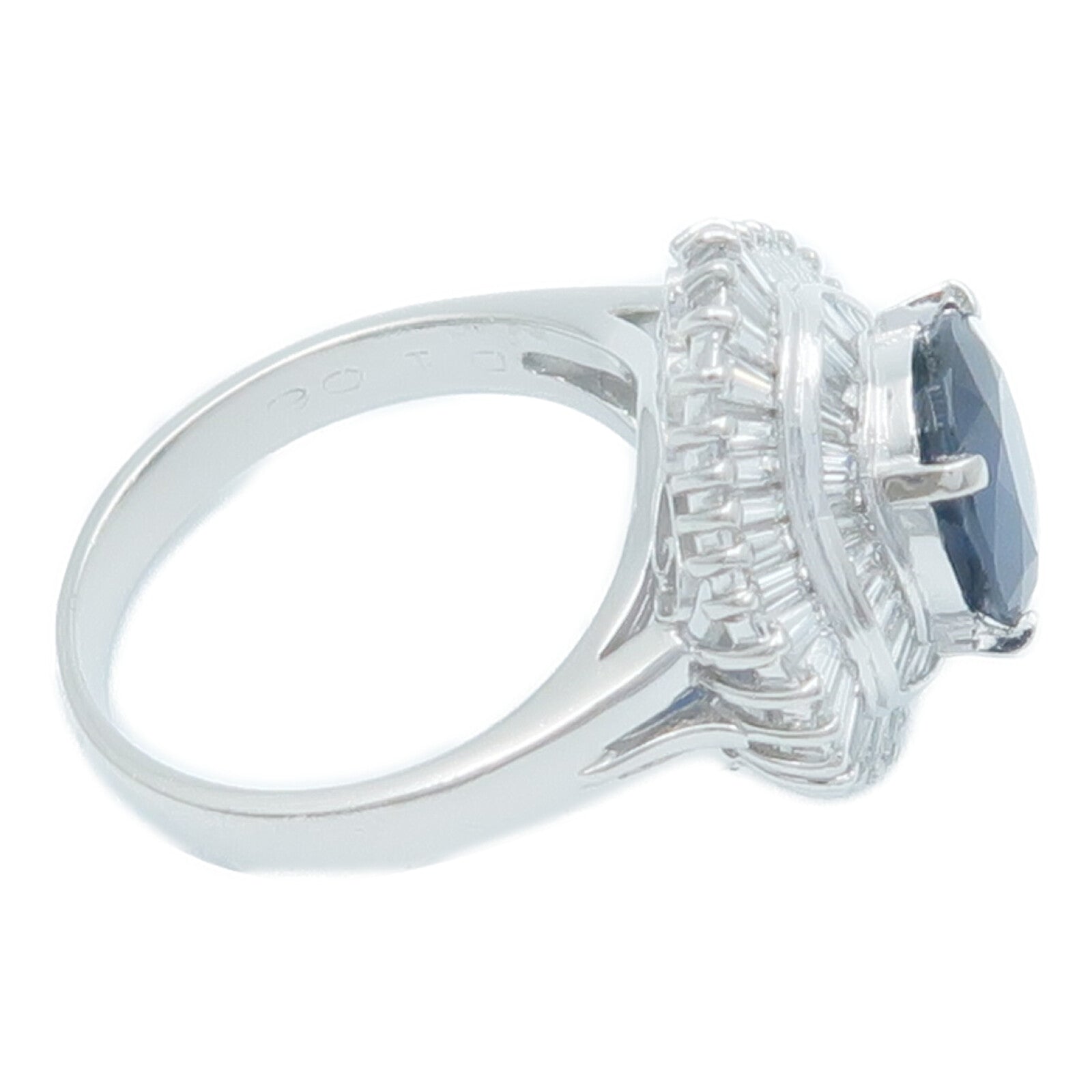 JEWELRY PT900鉑金Sapphire Diamond藍寶石/鑽石戒指